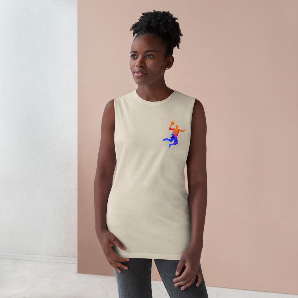 Basketball Tank Top  Colorful Player Graphic Athletic Workout Shirt