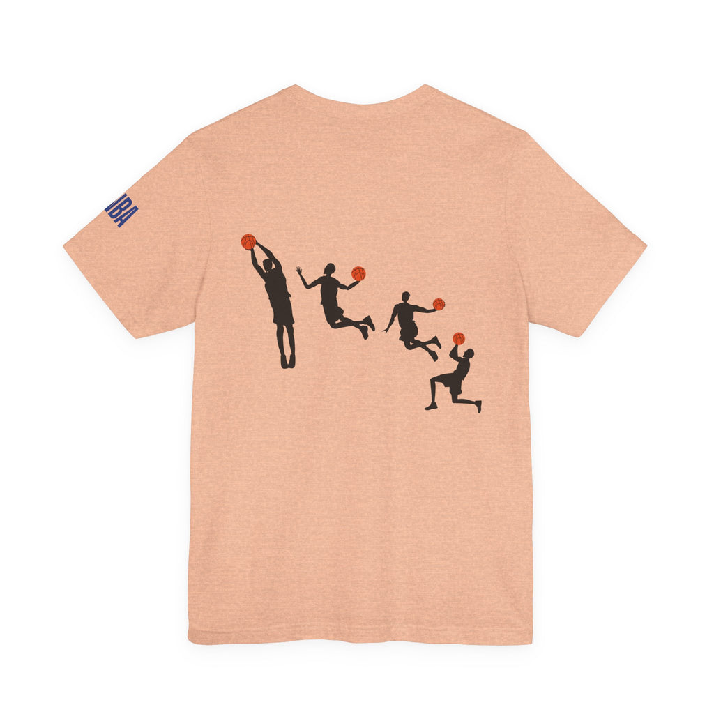 Basketball Silhouette Tee Hoop and Dunk Action