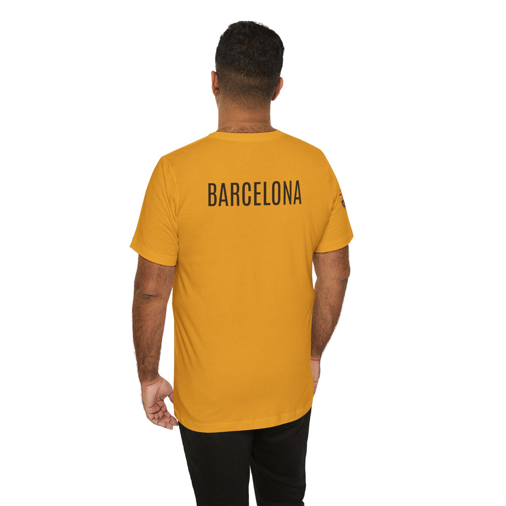 Barcelona Crest T‑Shirt  Minimal Football Fan Tee