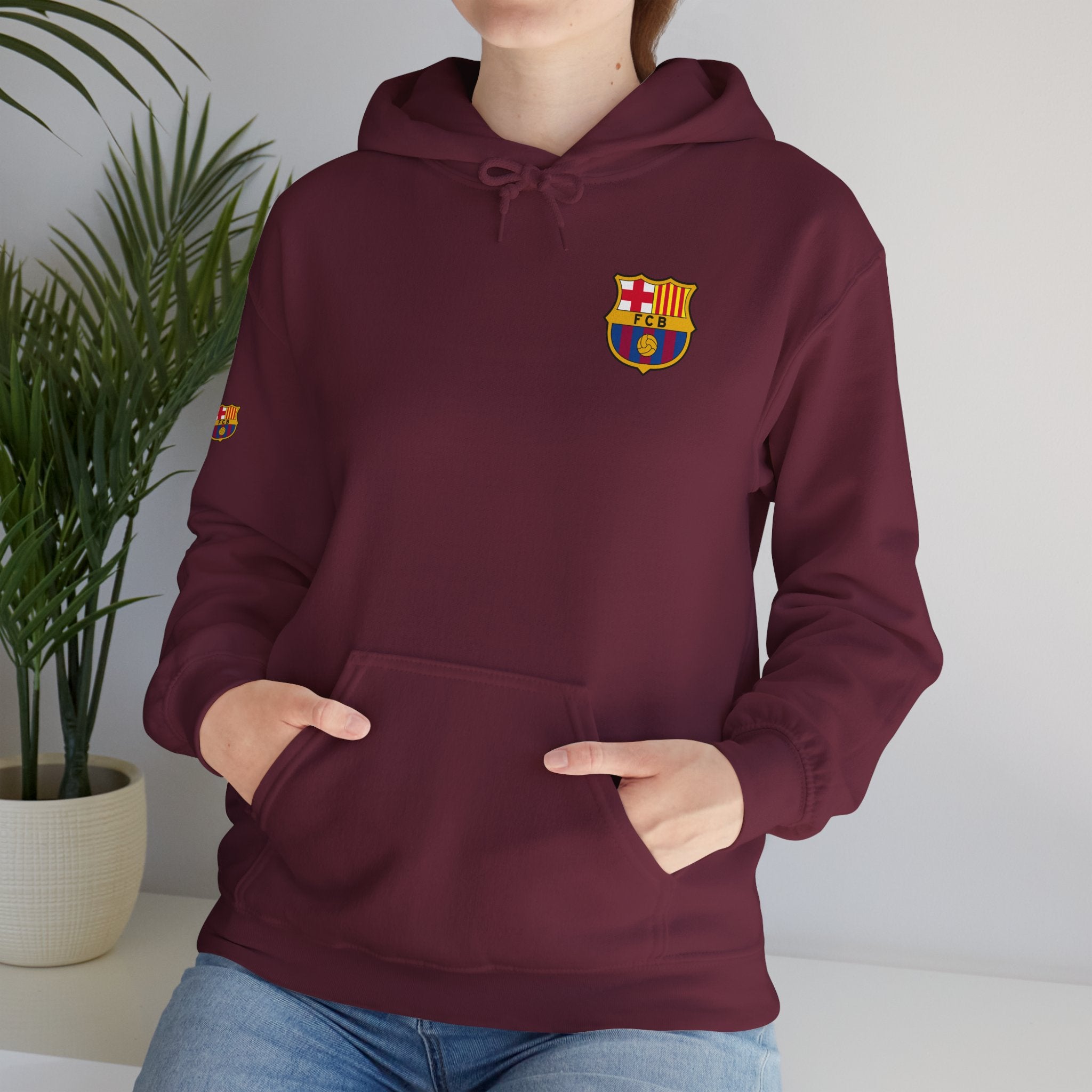Hoodie  Barcelona Crest Hoodie with Small Badge