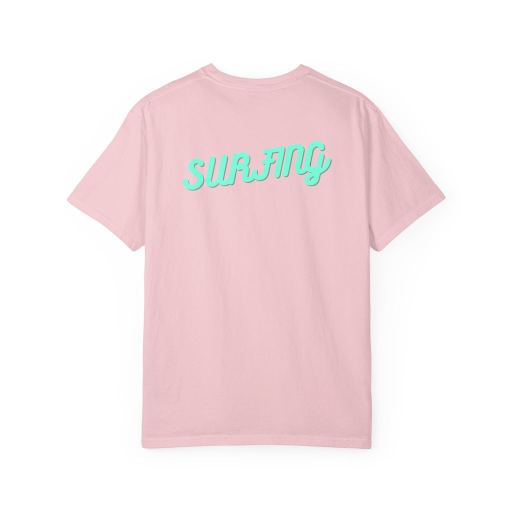 California Beach Surf T-Shirt  Retro Palm Trees & ‘SURFING’ Graphic