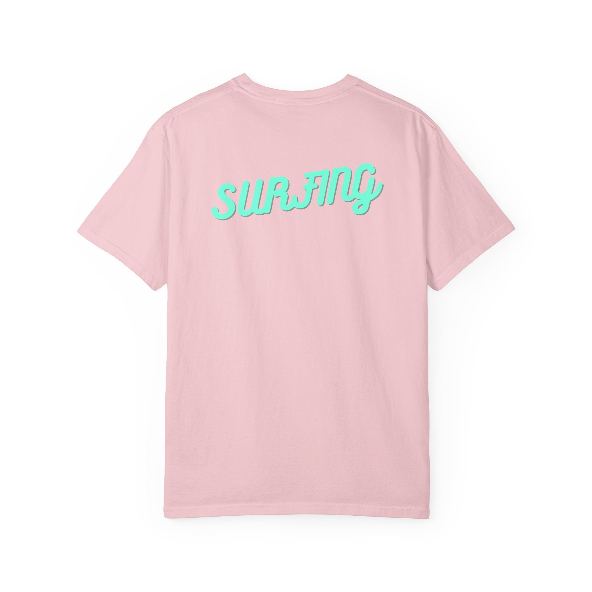 California Beach Surf T-Shirt  Retro Palm Trees & ‘SURFING’ Graphic