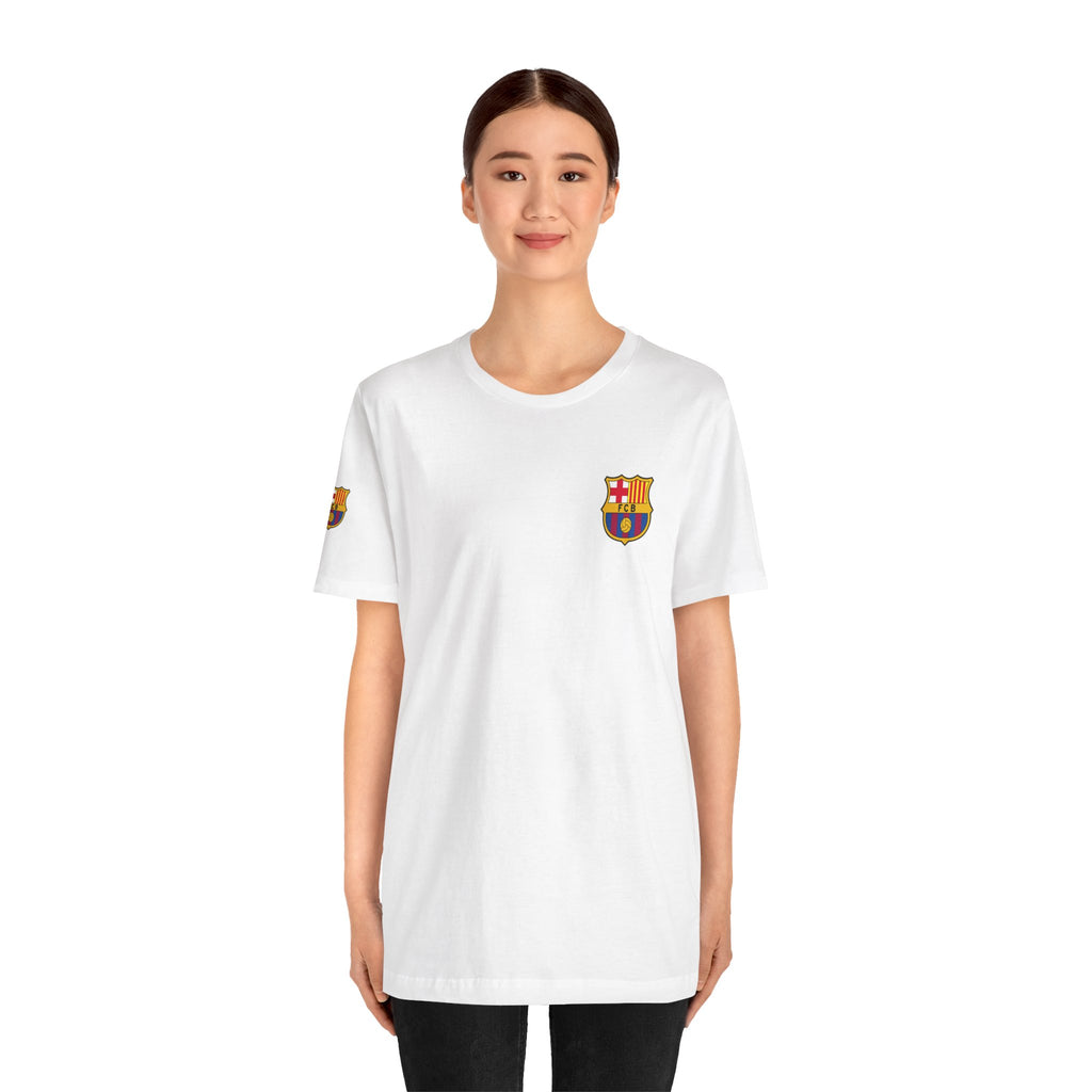 Barcelona Crest T‑Shirt  Minimal Football Fan Tee