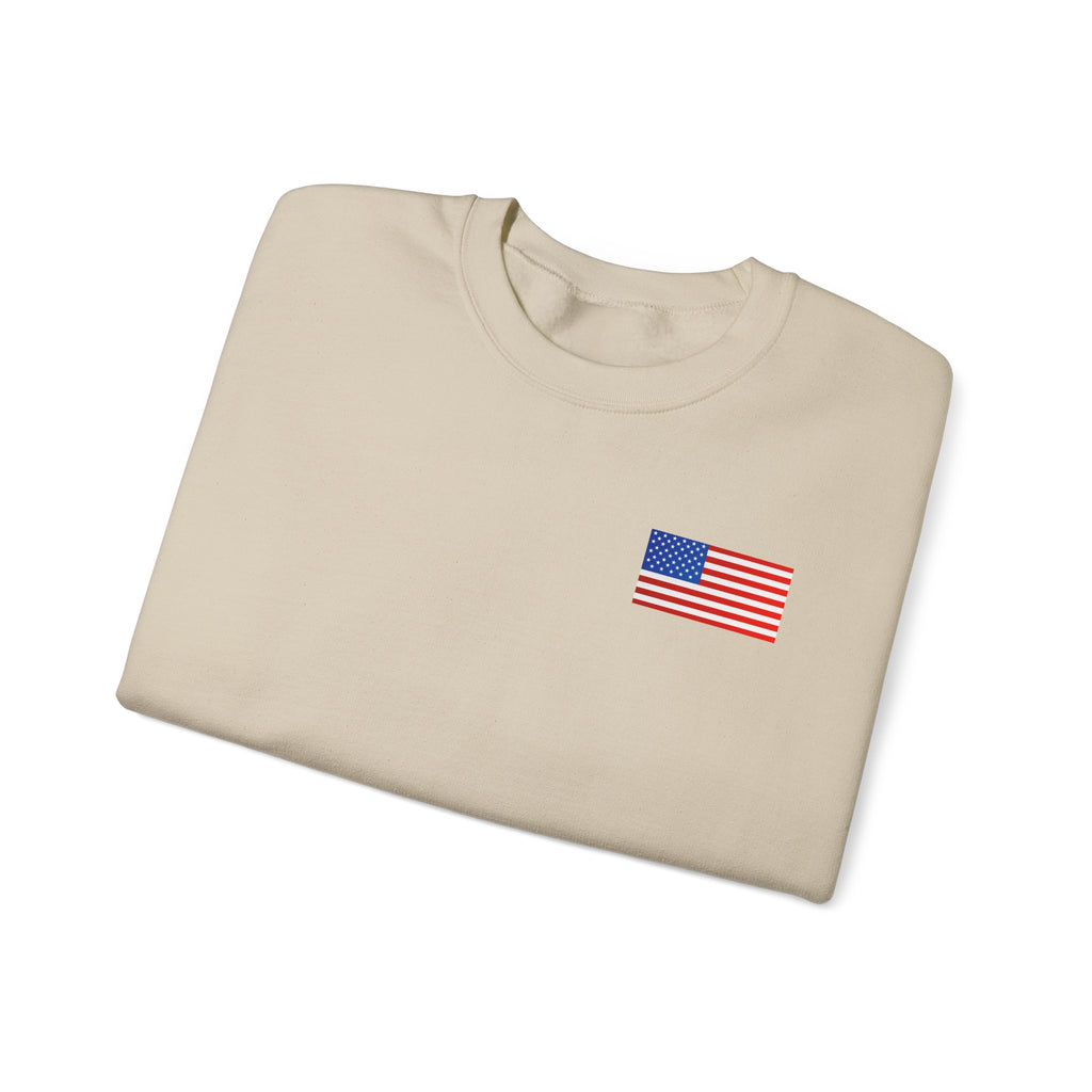 American Flag Sweatshirt | USA Stars Stripes Patriotic Crewneck