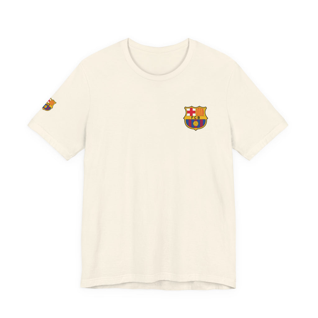 Barcelona Crest T‑Shirt  Minimal Football Fan Tee