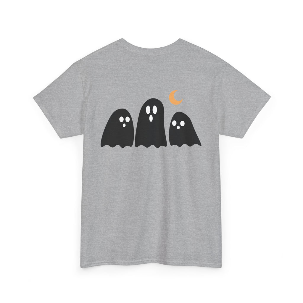 Spooky Ghost Halloween Cotton T-Shirt, Autumn Fashion Surprise for Women and Men, Unisex Tee, Scary Ghost Tee, Halloween Shirt, Fall Fashion
