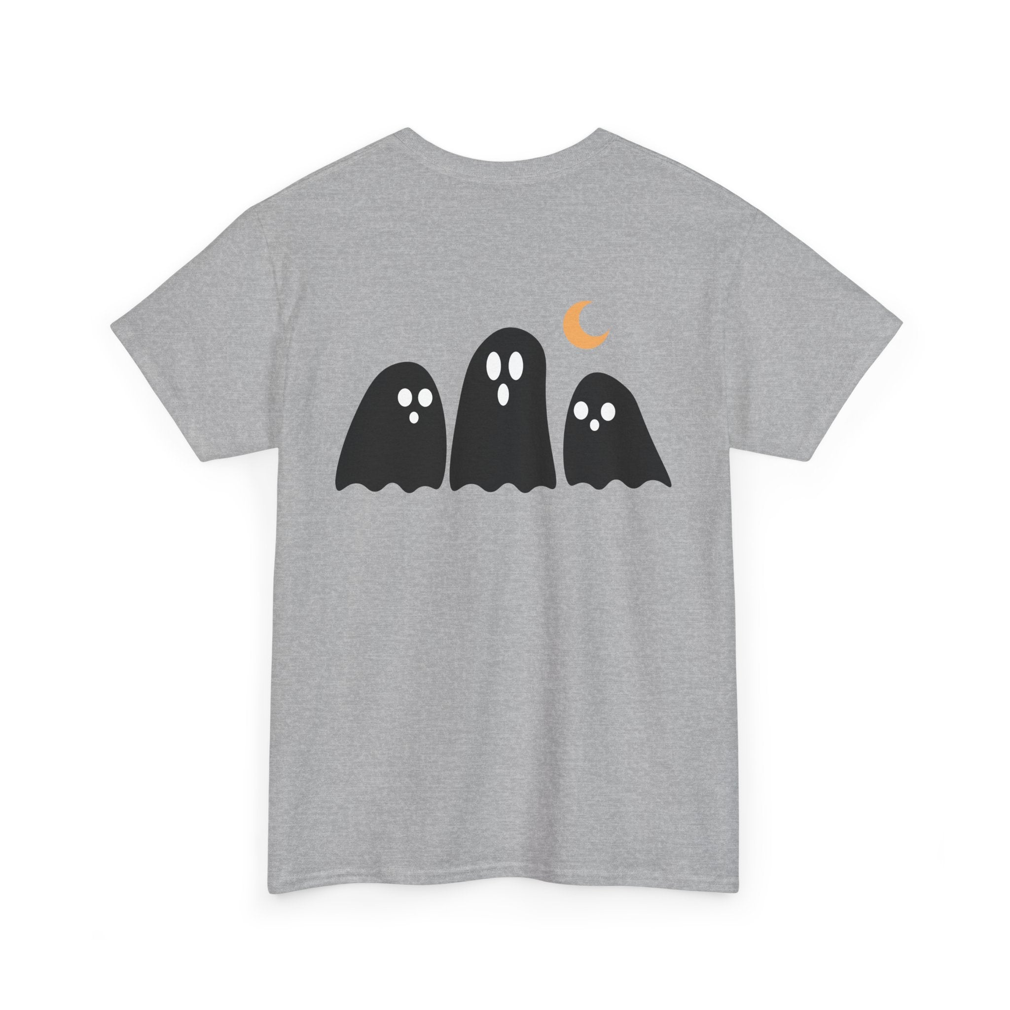 Spooky Ghost Halloween Cotton T-Shirt, Autumn Fashion Surprise for Women and Men, Unisex Tee, Scary Ghost Tee, Halloween Shirt, Fall Fashion