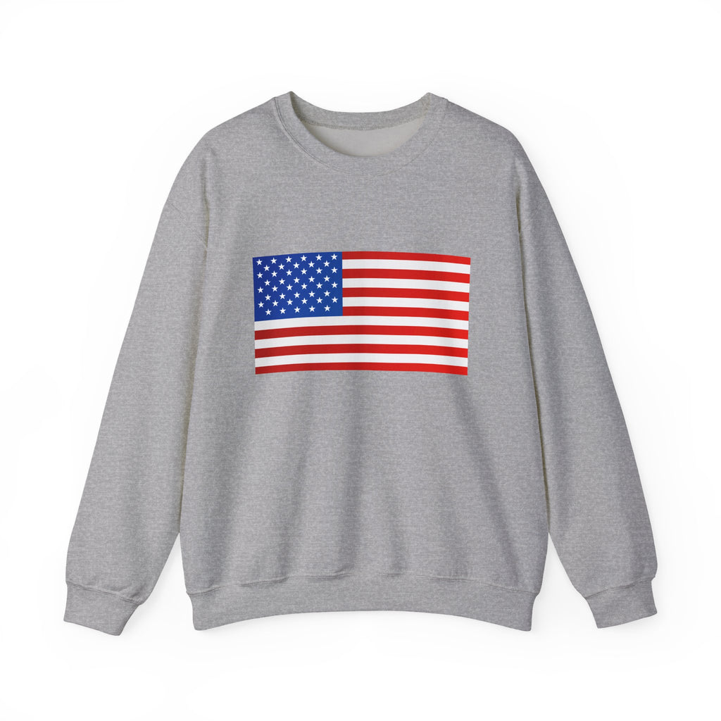 American Flag Sweatshirt | USA Stars Stripes Patriotic Crewneck