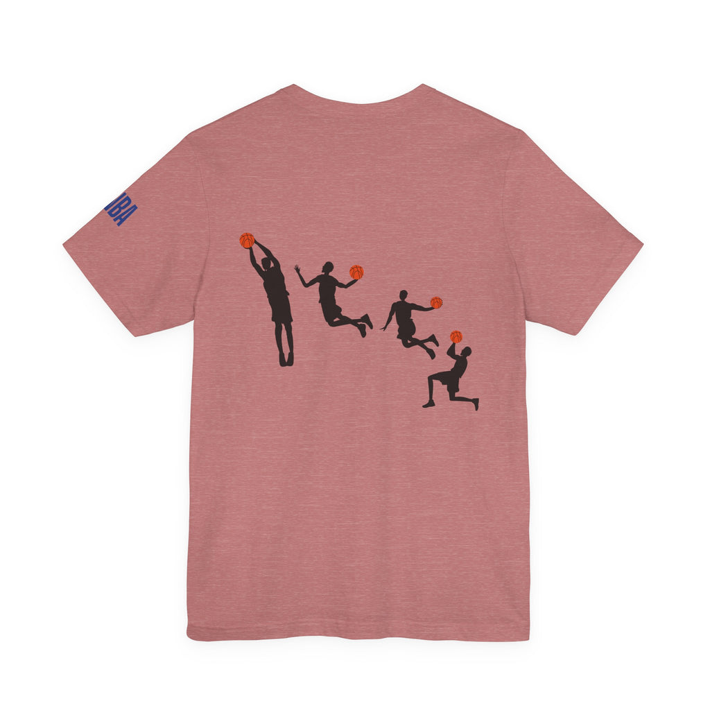 Basketball Silhouette Tee Hoop and Dunk Action