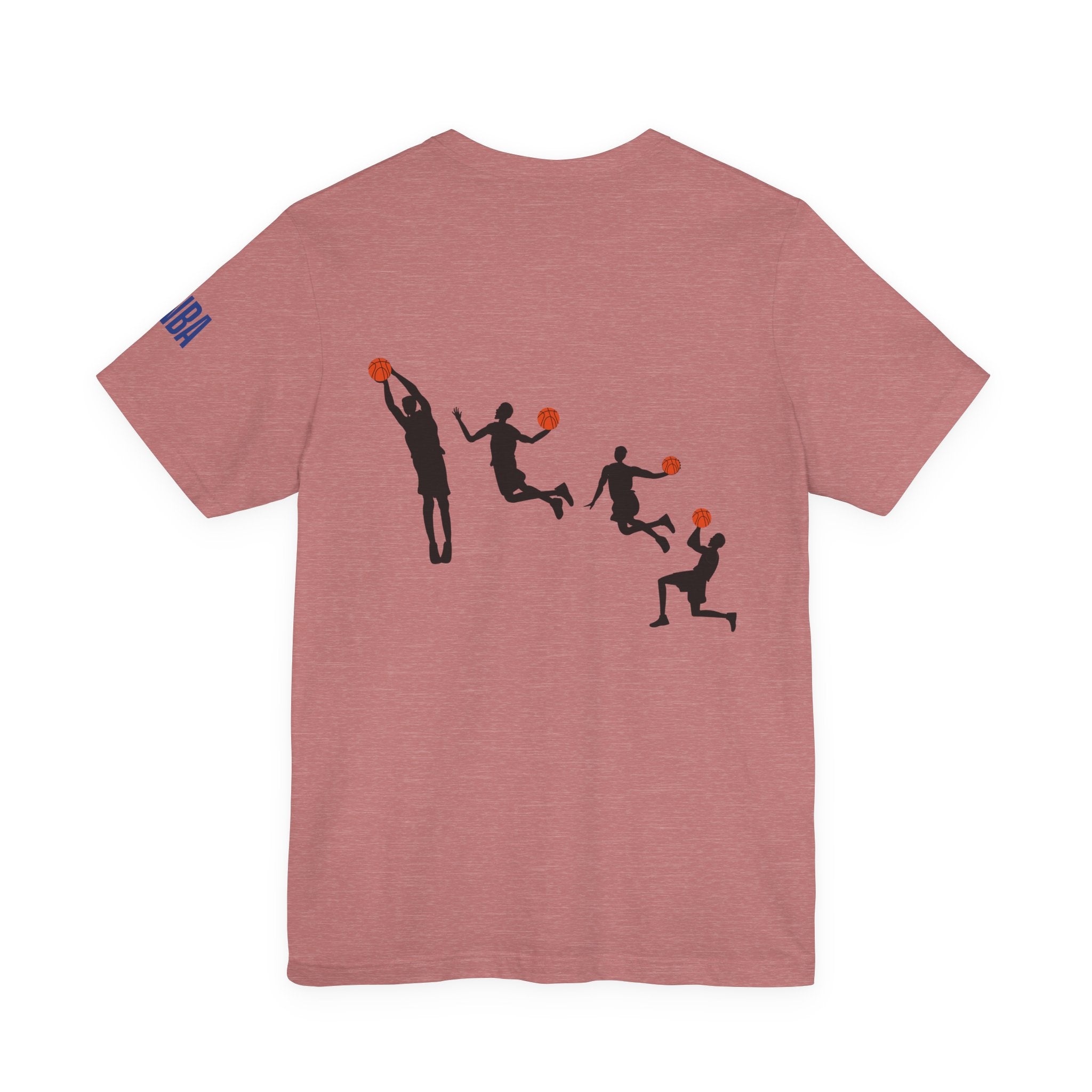 Basketball Silhouette Tee Hoop and Dunk Action