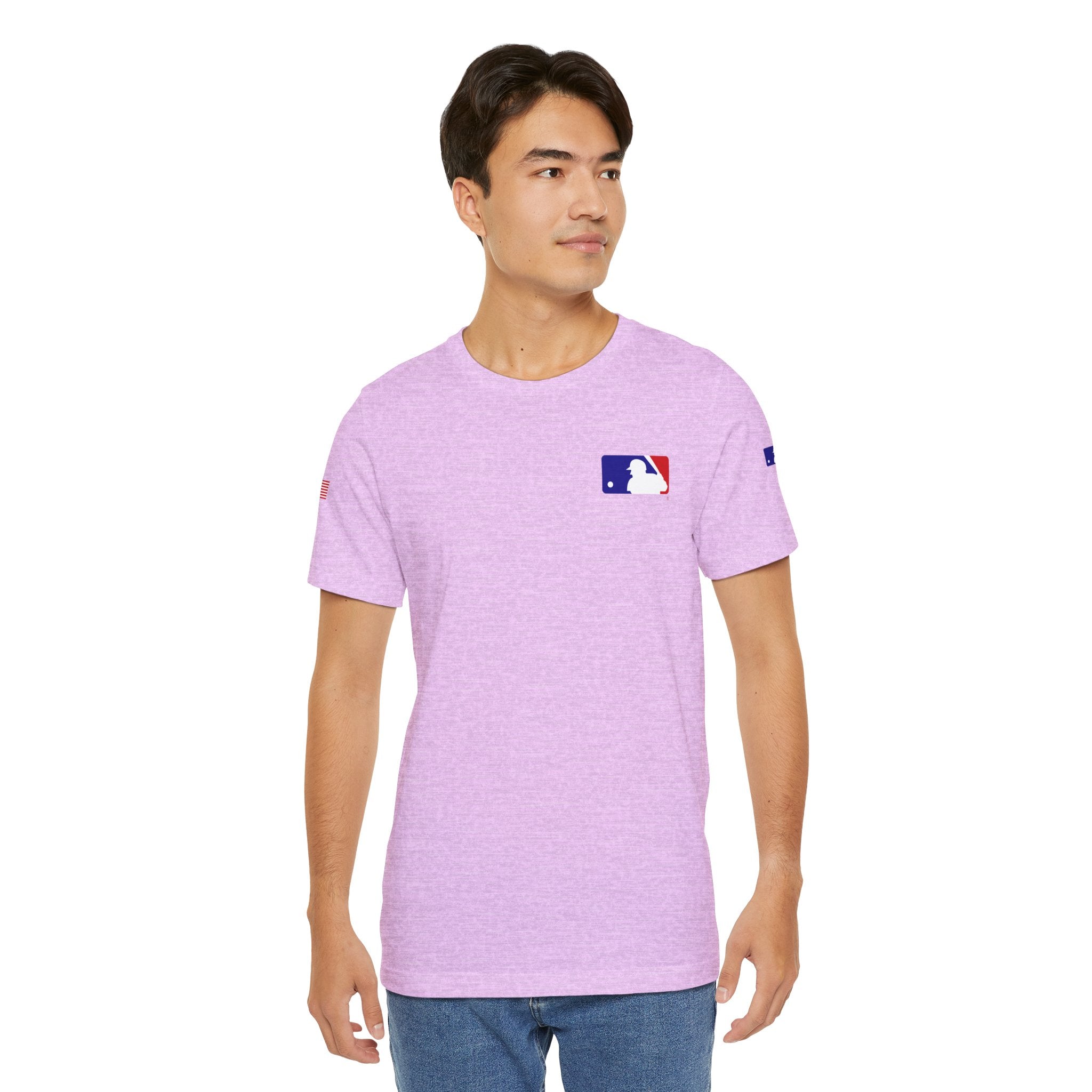 Baseball Logo T-Shirt  Minimal Chest Patch Tee