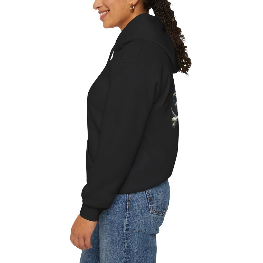 Pirate Skull Anchor Hoodie  Nautical Skull & Crossbones Pullover