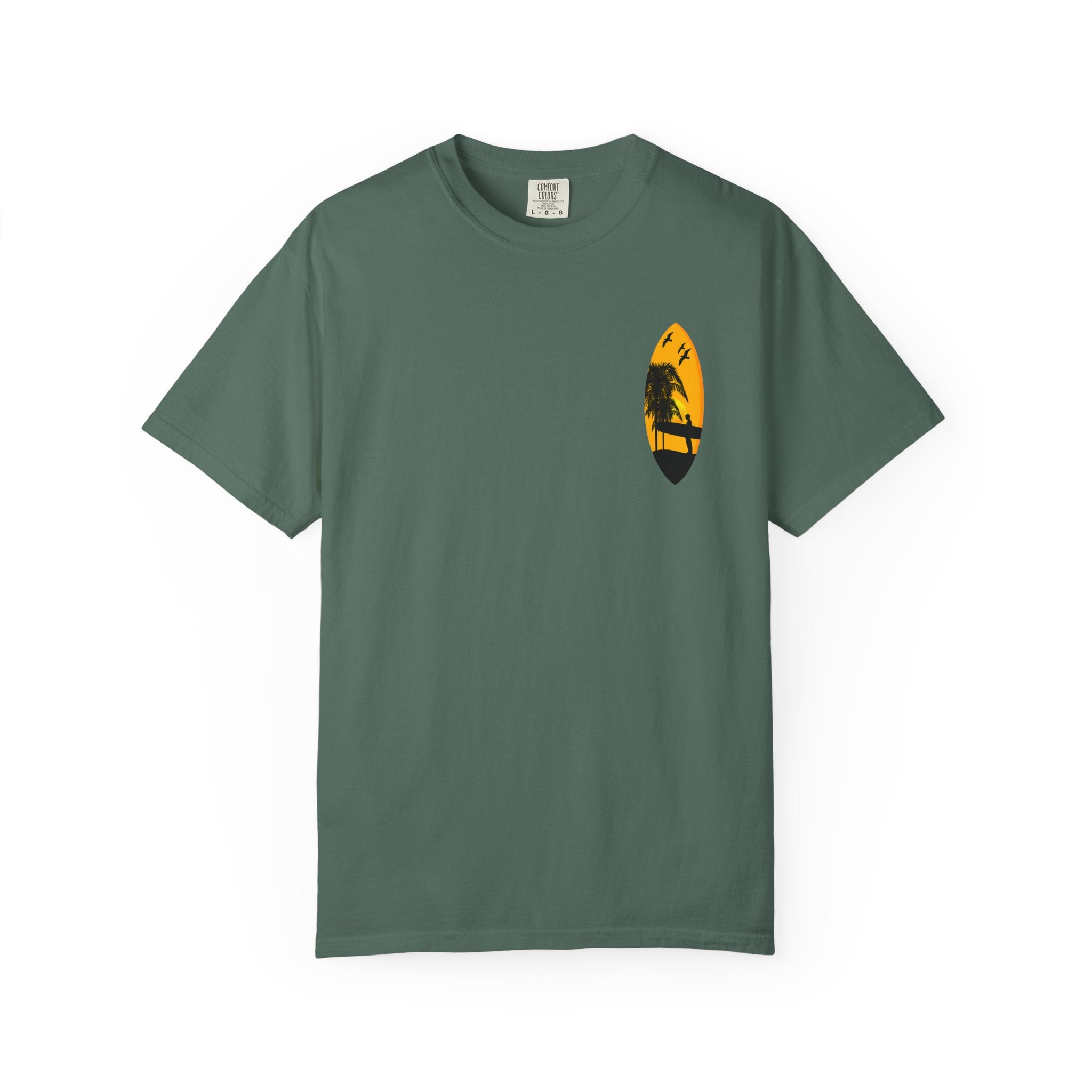 Venice Beach Sunset T-Shirt  Palm Trees & Surf Retro Graphic