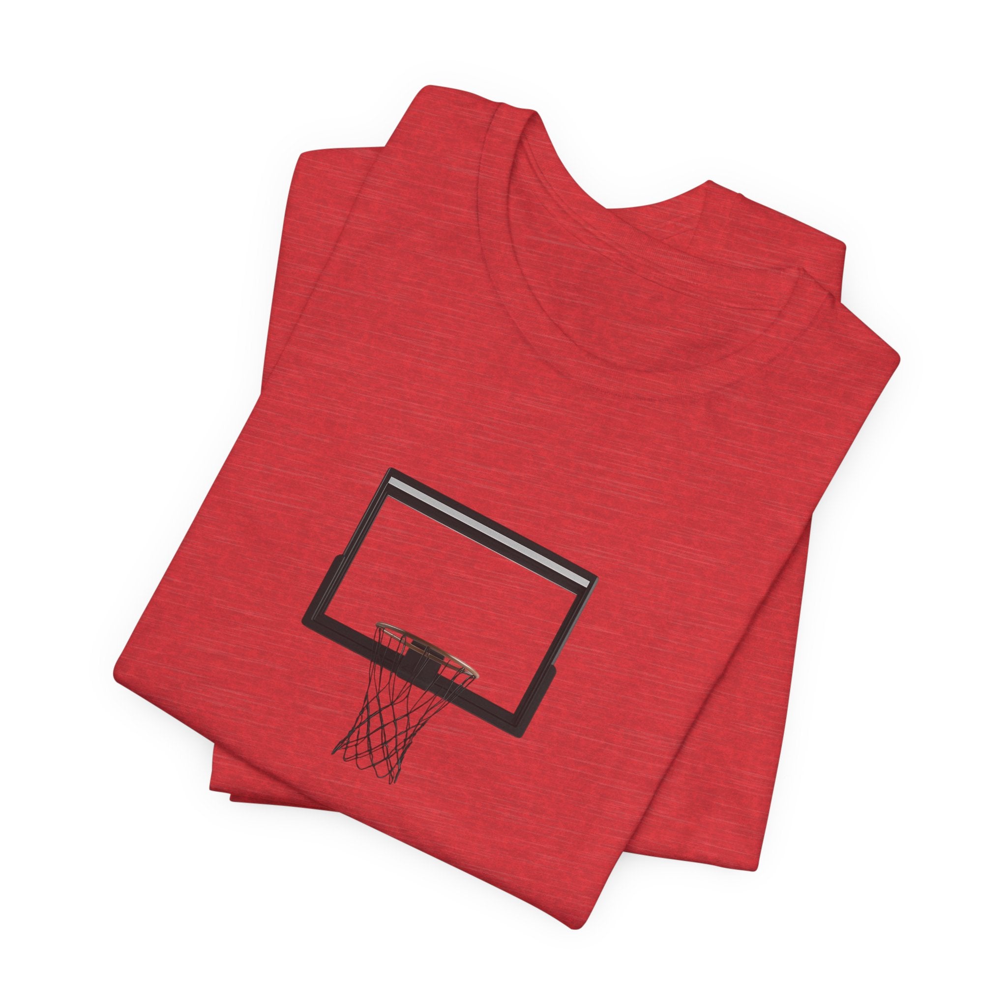 Basketball Silhouette Tee Hoop and Dunk Action