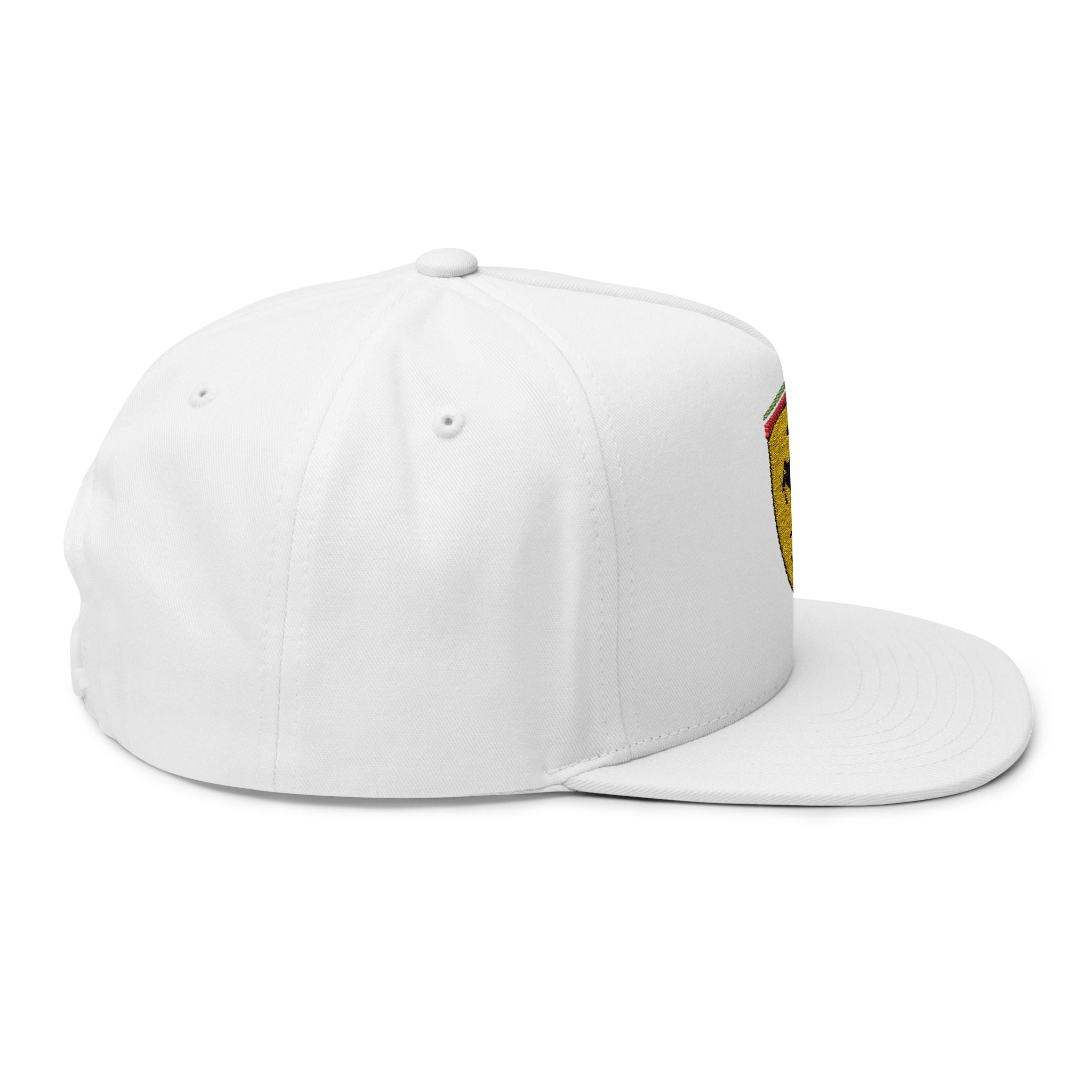 Ferrari Had Embroidered Flat Bill Cap