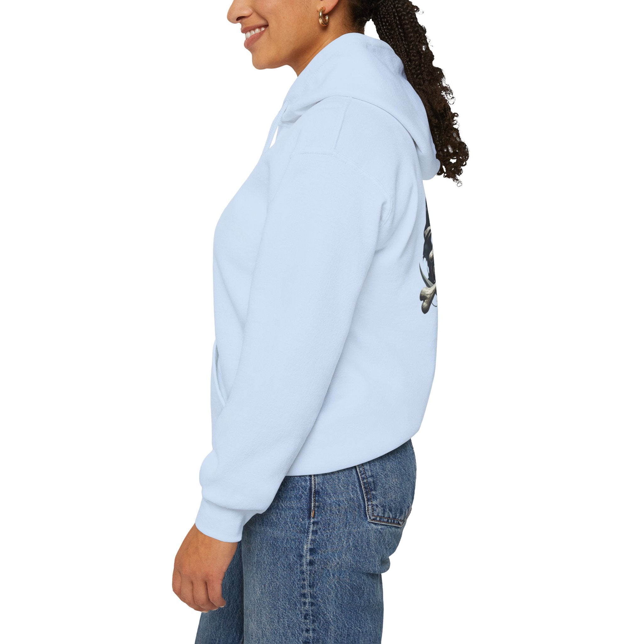Pirate Skull Anchor Hoodie  Nautical Skull & Crossbones Pullover