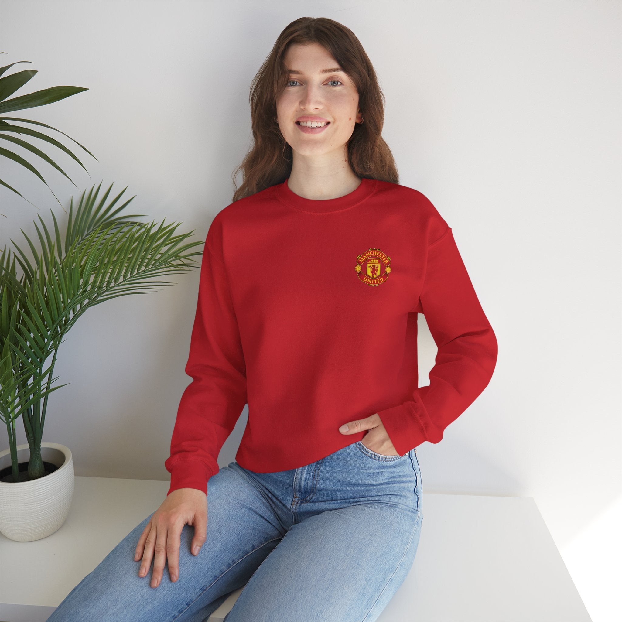 Crewneck Sweatshirt — Manchester United FC Logo Pullover