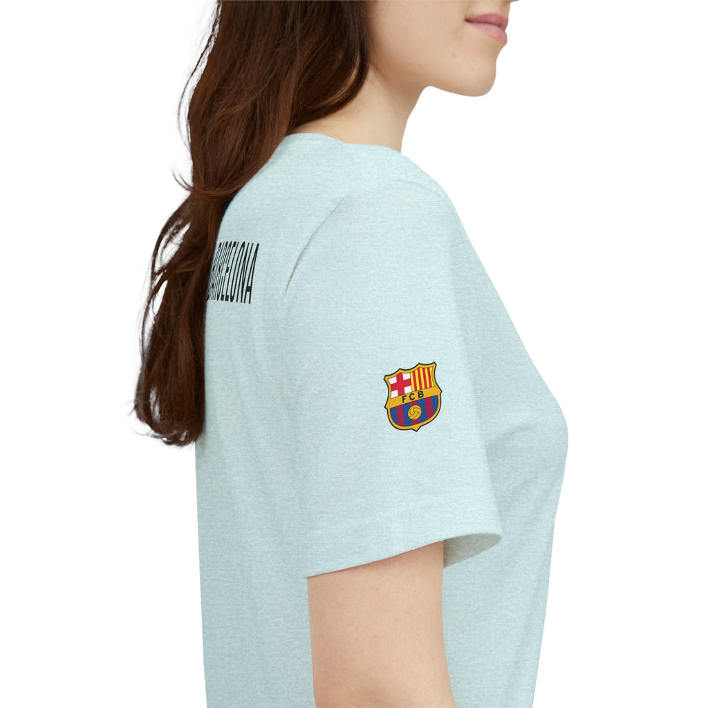 Barcelona Crest T‑Shirt  Minimal Football Fan Tee