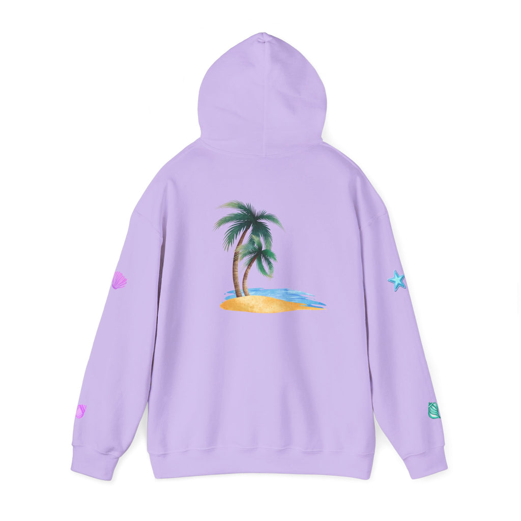 California Palm Tree Hoodie | Beach Island Graphic, Sleeve Icons