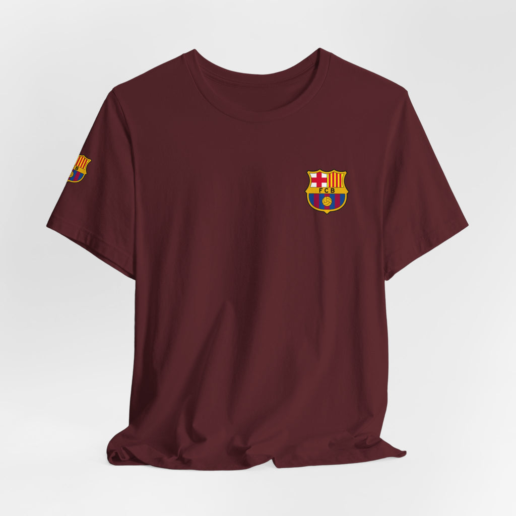 Barcelona Crest T‑Shirt  Minimal Football Fan Tee