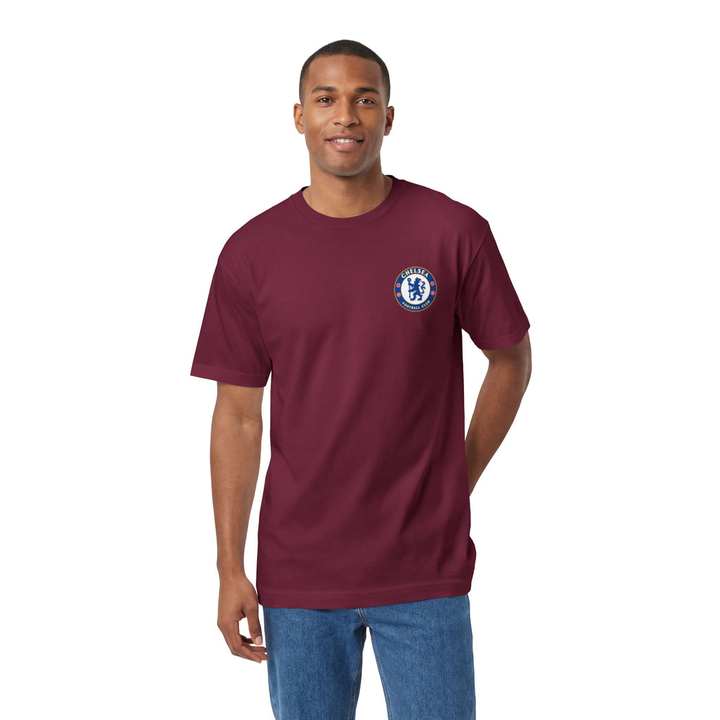 Chelsea Football Club Tee Minimal Crest Front & CHELSEA Back