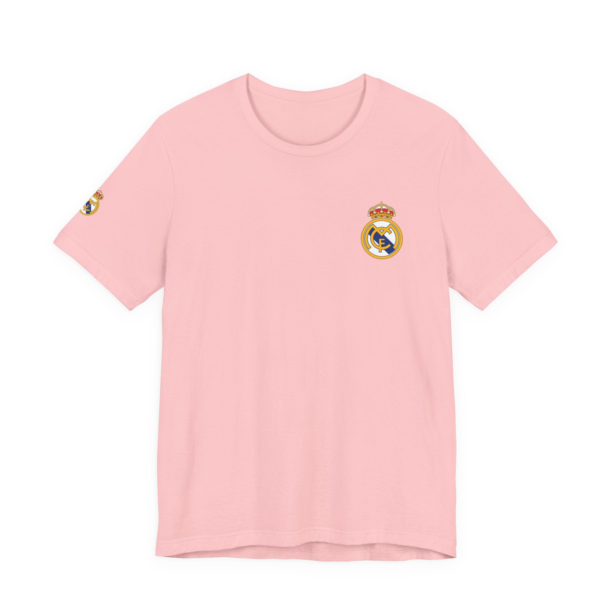 Real Madrid Crest Tee  White Short Sleeve Soccer Shirt