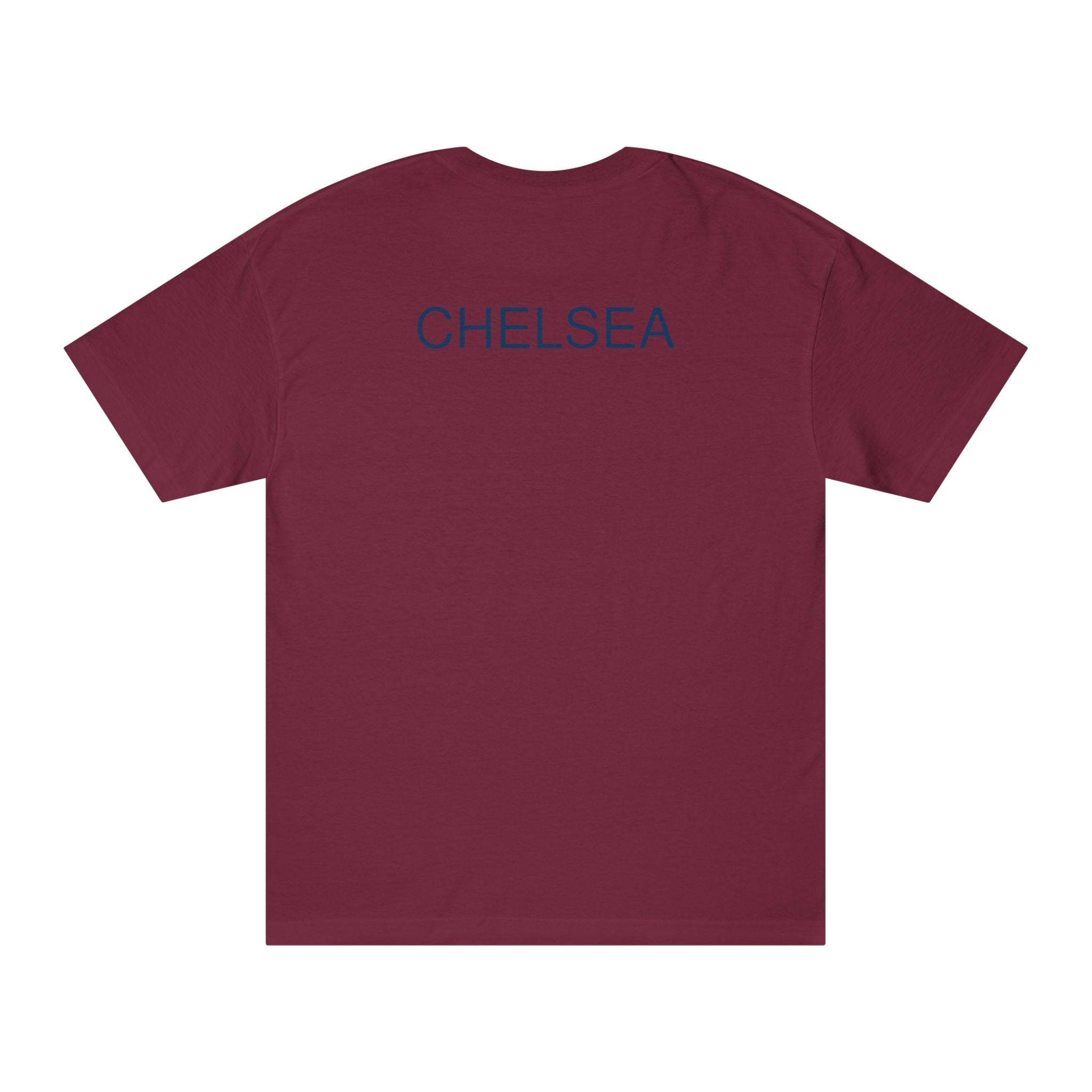 Chelsea Football Club Tee Minimal Crest Front & CHELSEA Back