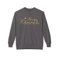 Merry Christmas gold script Sweatshirt Holiday Noel glitter lettering