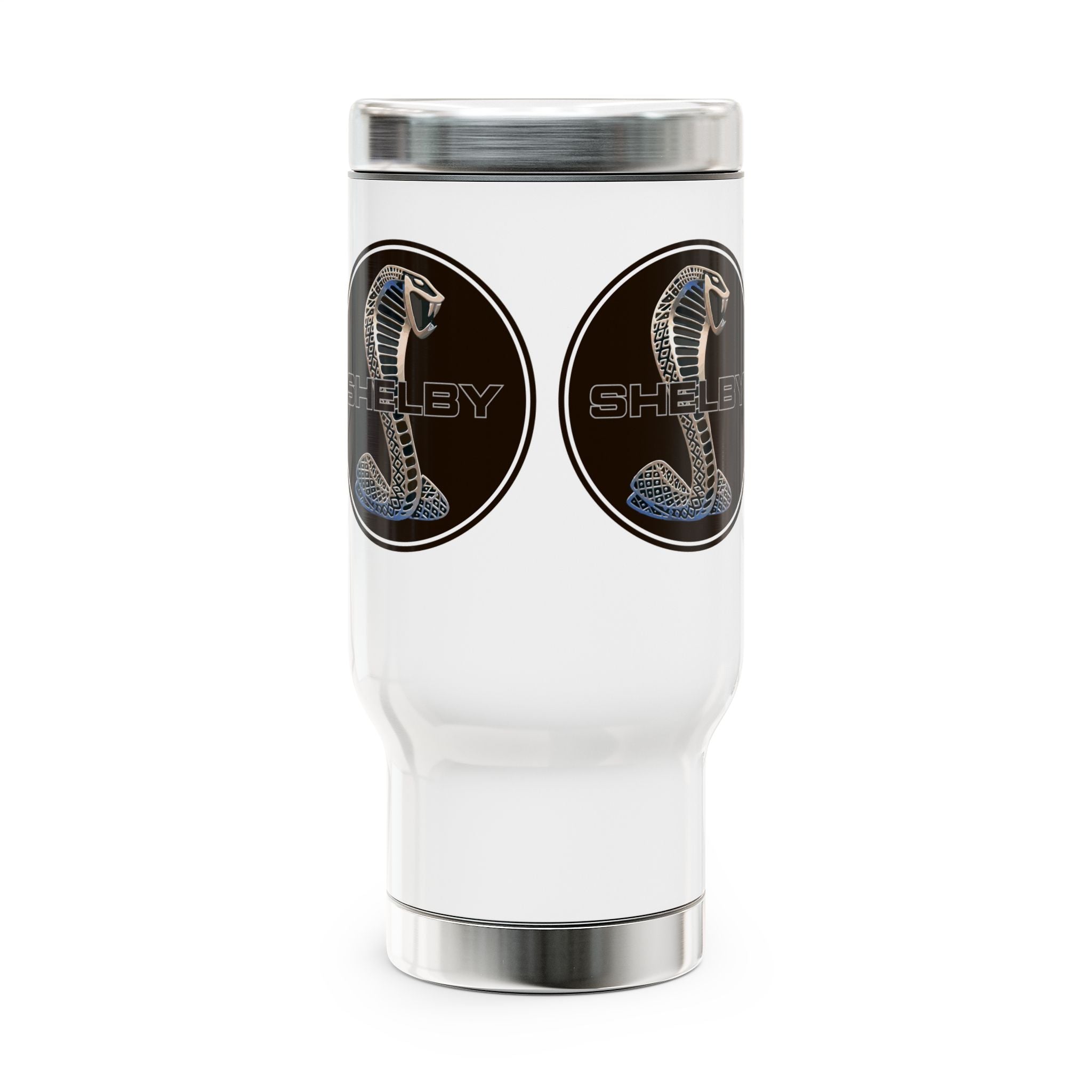 Shelby Cobra Snake Logo Travel Mug | 14oz Stainless Steel