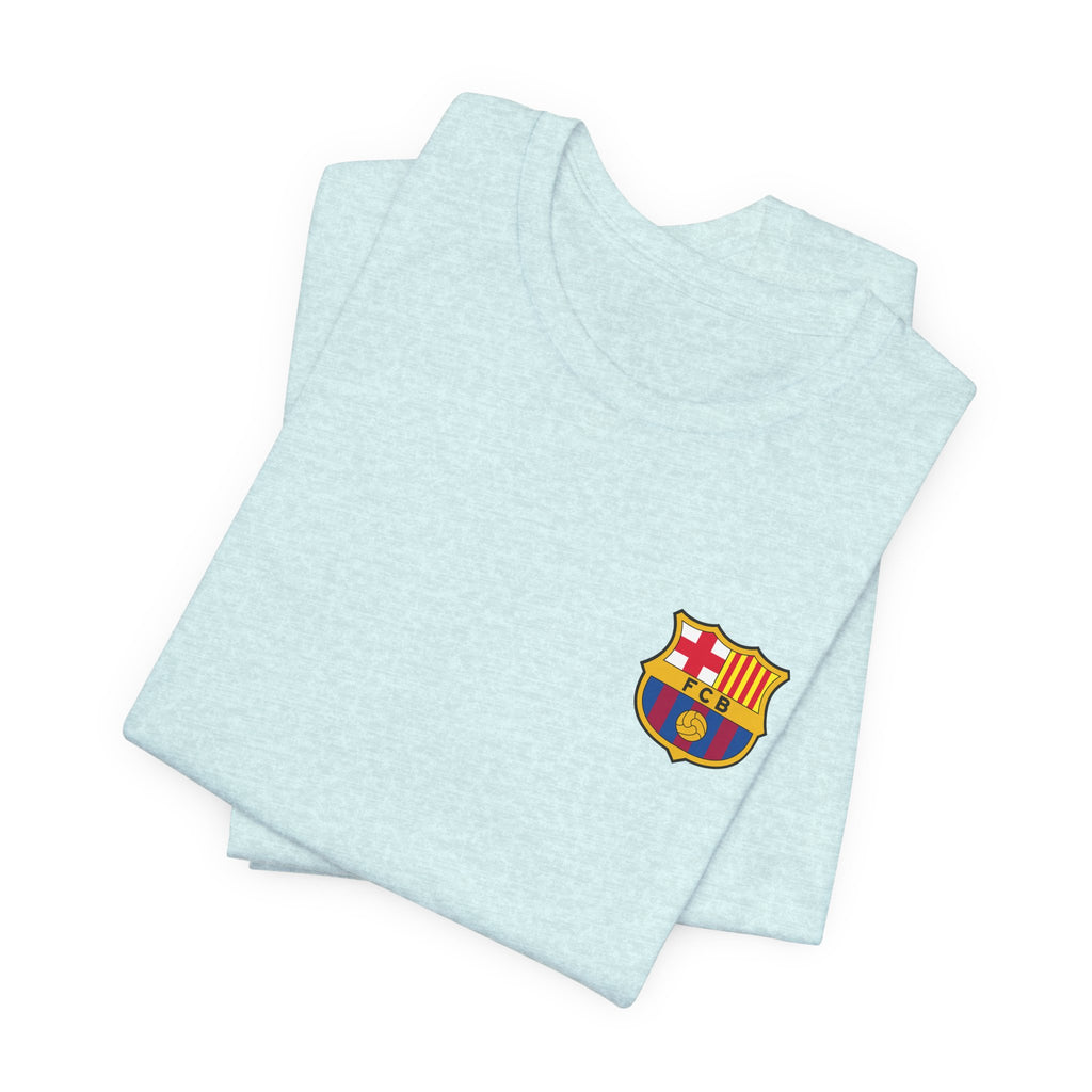Barcelona Crest T‑Shirt  Minimal Football Fan Tee