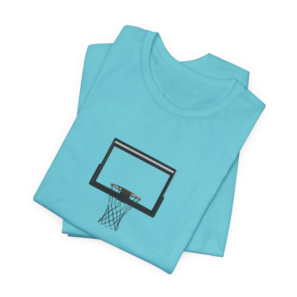 Basketball Silhouette Tee Hoop and Dunk Action