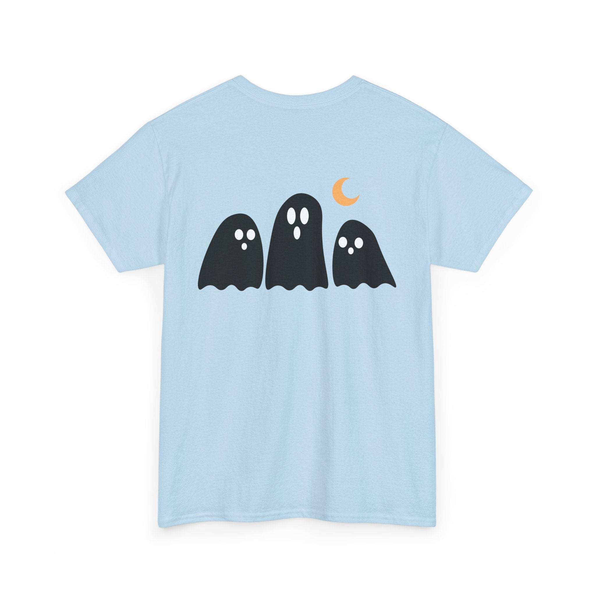 Spooky Ghost Halloween Cotton T-Shirt, Autumn Fashion Surprise for Women and Men, Unisex Tee, Scary Ghost Tee, Halloween Shirt, Fall Fashion