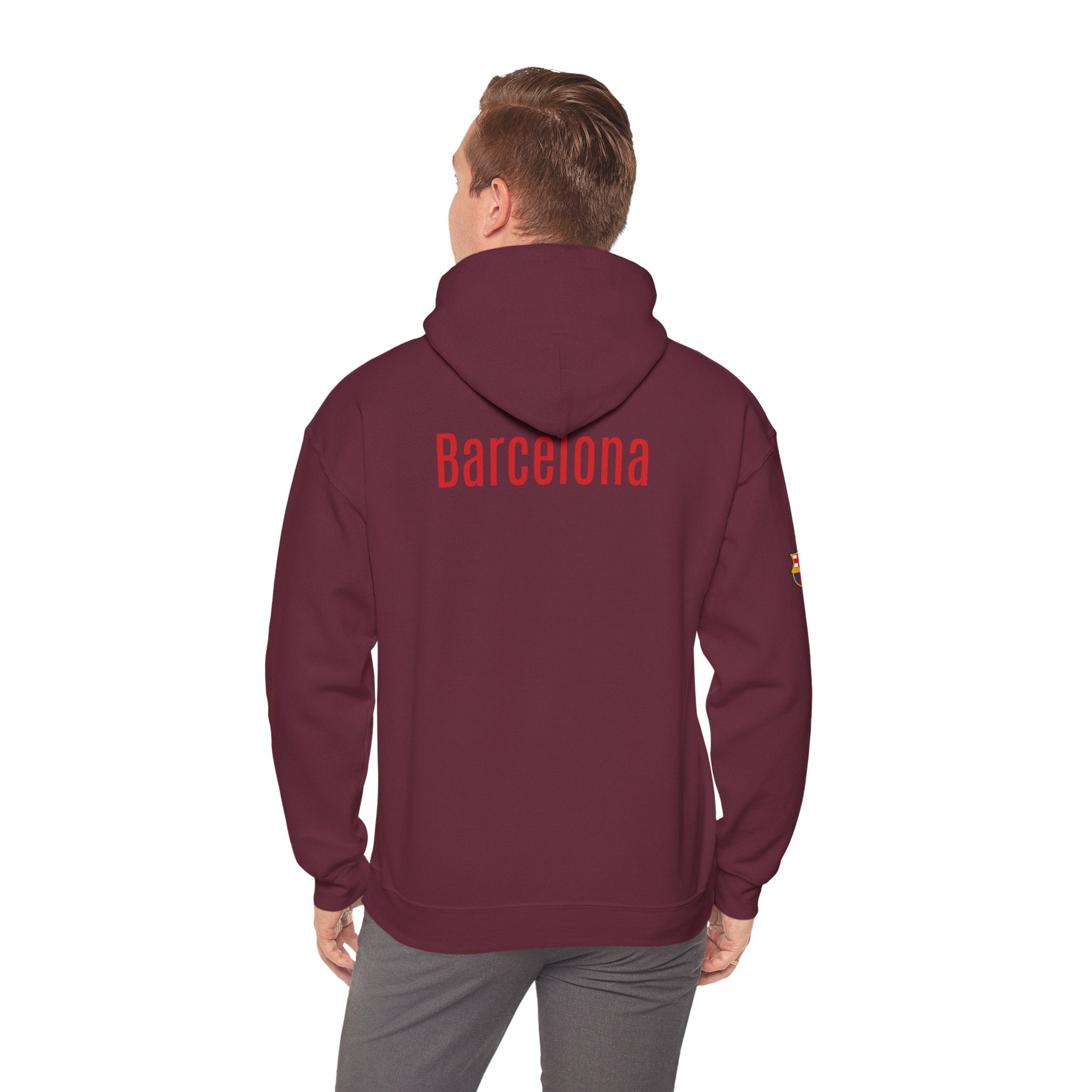 Hoodie  Barcelona Crest Hoodie with Small Badge