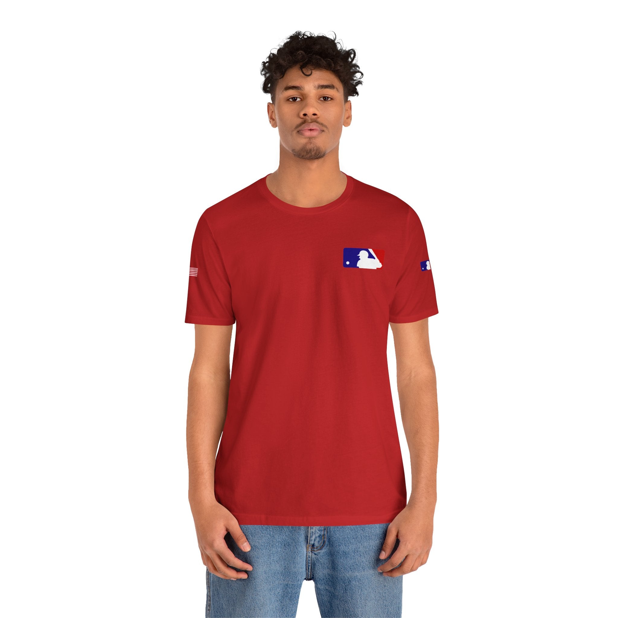 Baseball Logo T-Shirt  Minimal Chest Patch Tee