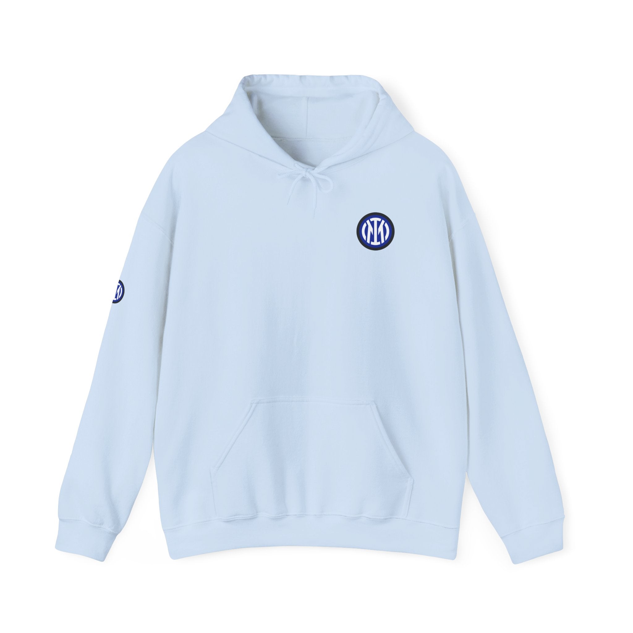 Inter Milan Logo Hoodie White Soccer Fan Pullover