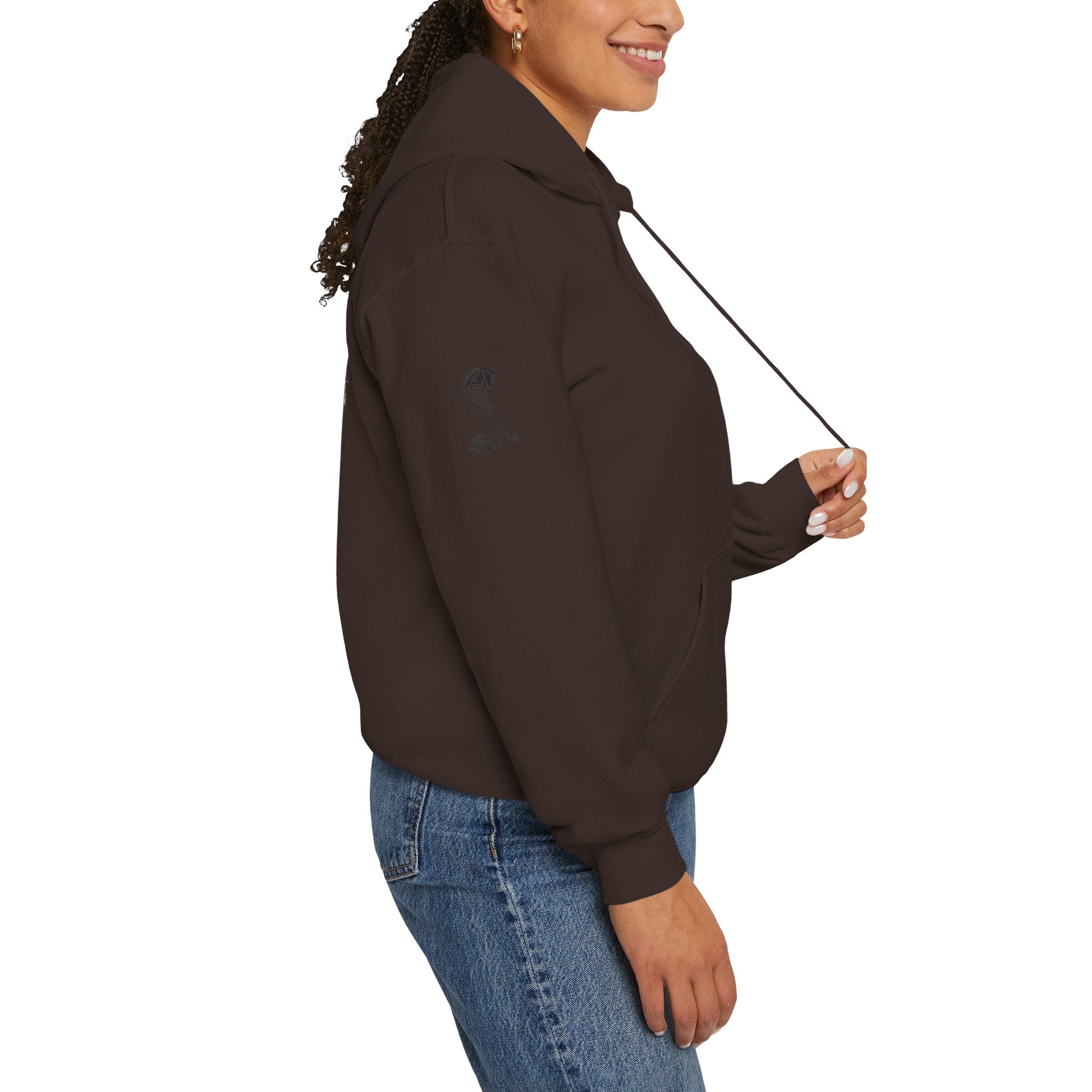 Classic Mustang Hoodie  Vintage Blue Pony Car Pullover