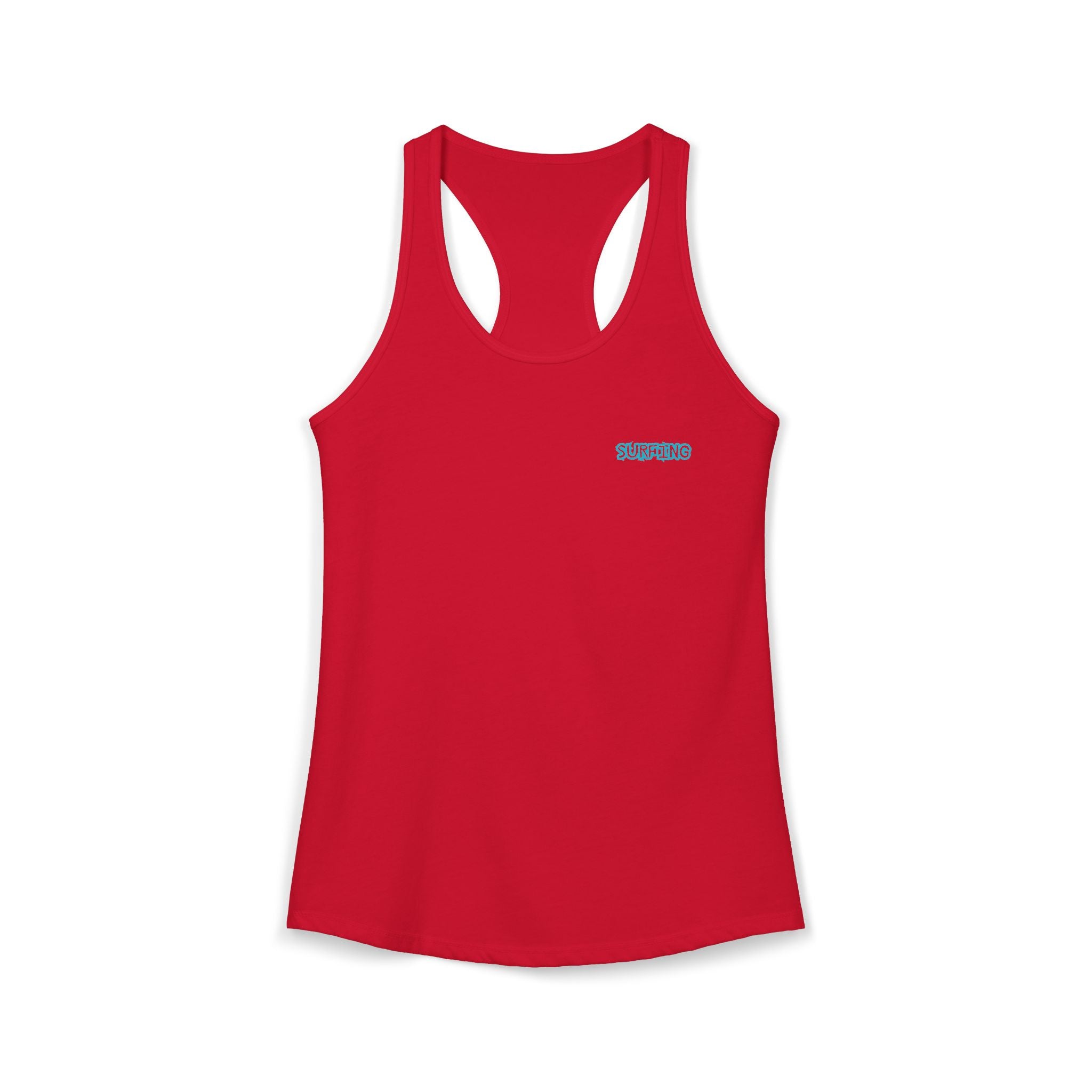 Women's Racerback Tank  Surfing Athlete Graphic
