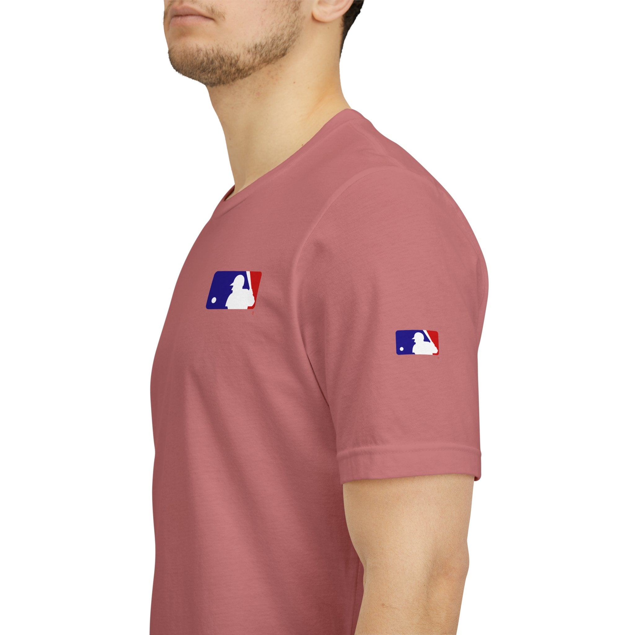 Baseball Logo T-Shirt  Minimal Chest Patch Tee