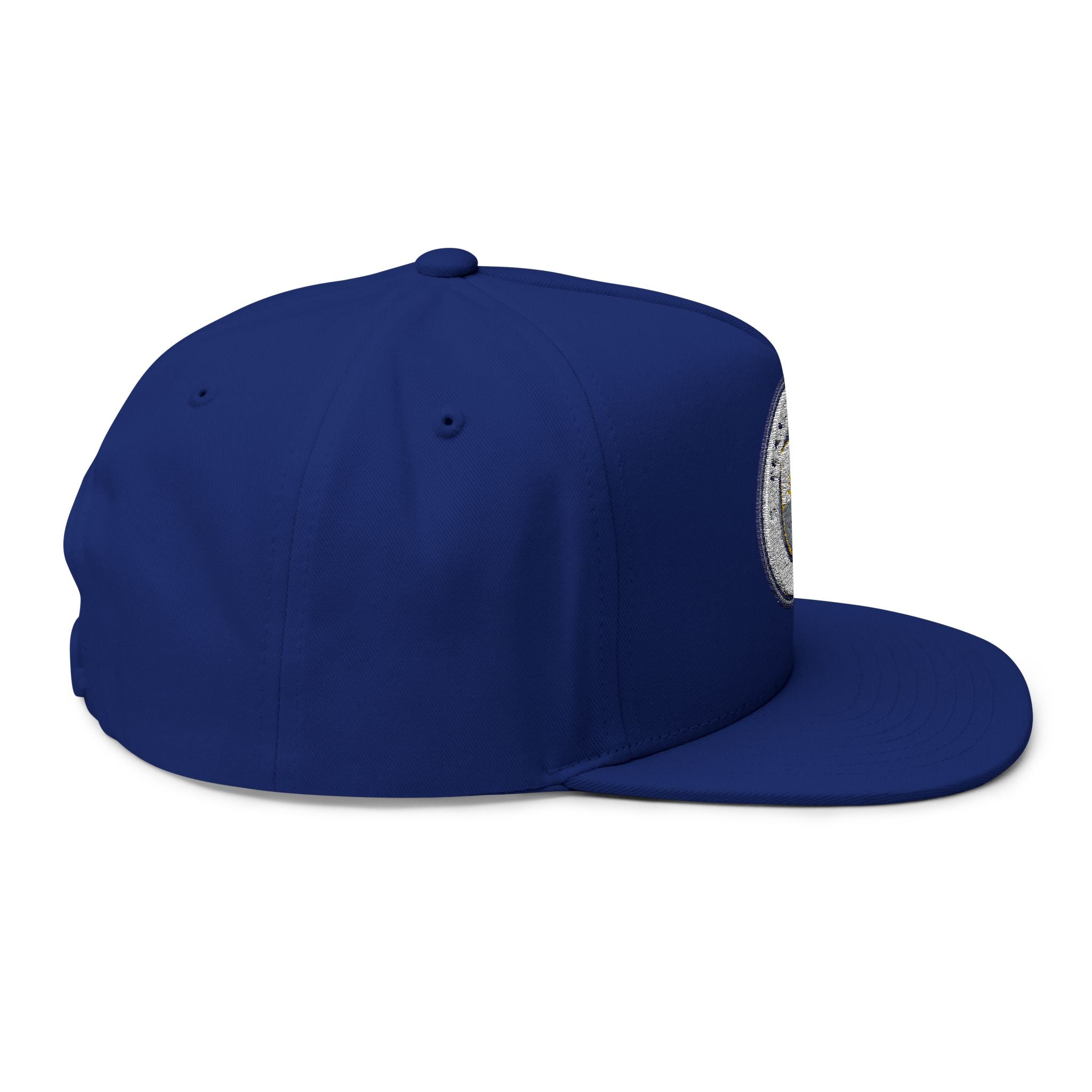 Embroidered Flat Bill Cap  Manchester City Crest