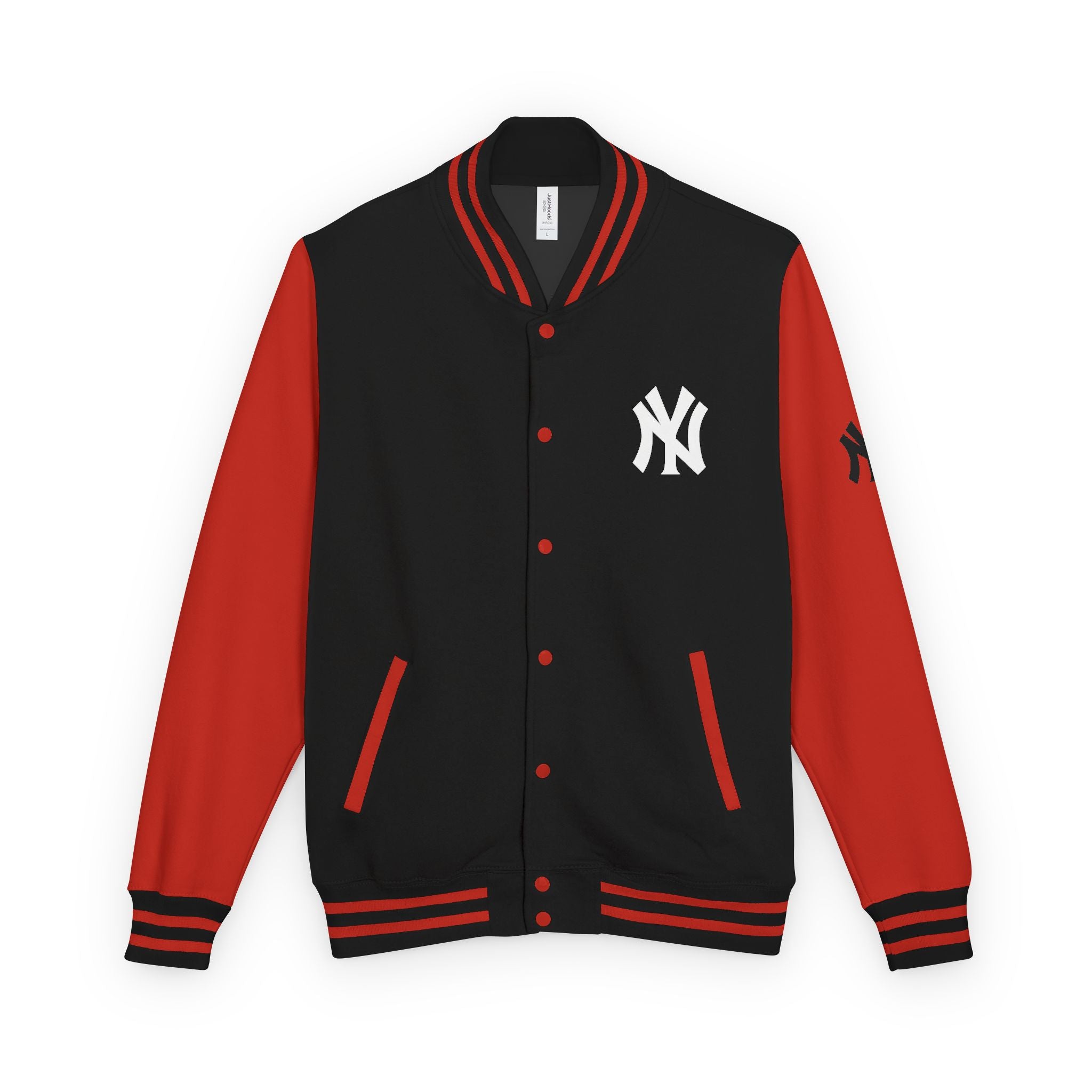 New York Letterman Jacket  Red & White Varsity Bomber