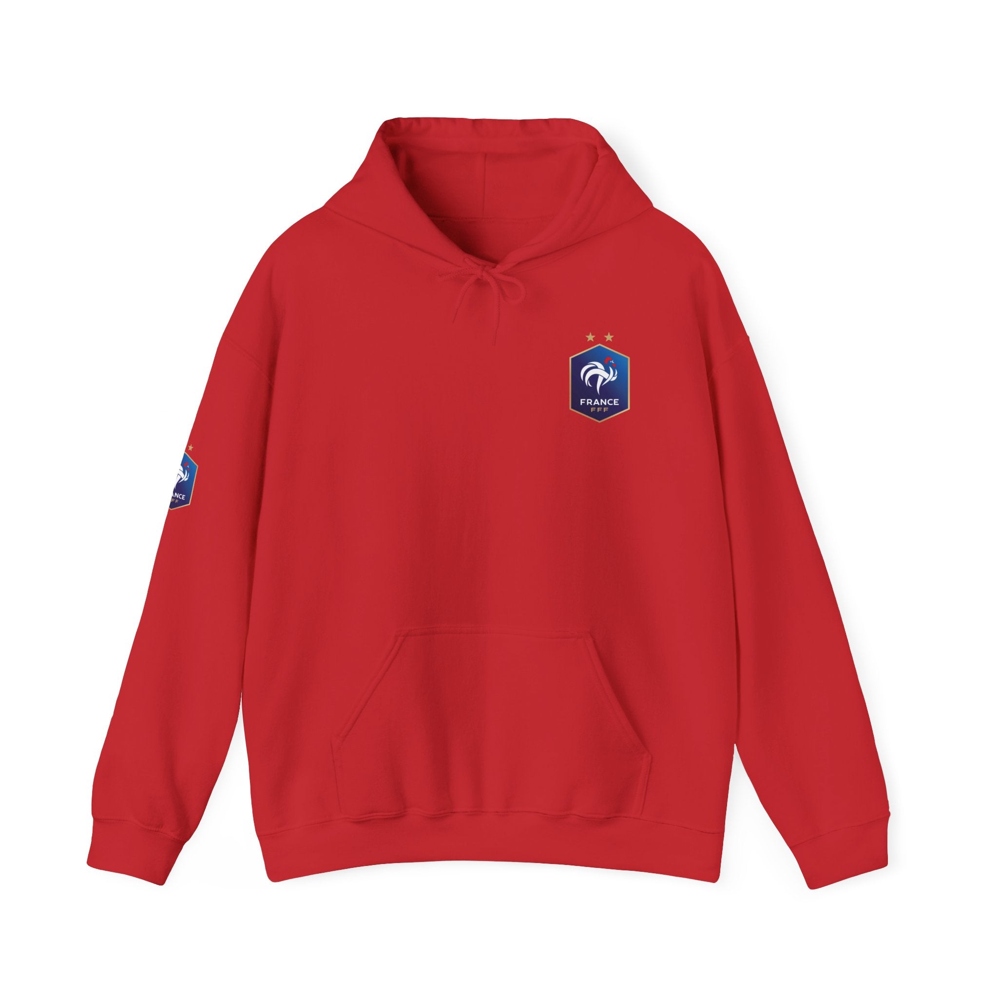 France Logo Hoodie French Crest Pullover with 'FRANCE' Back Print