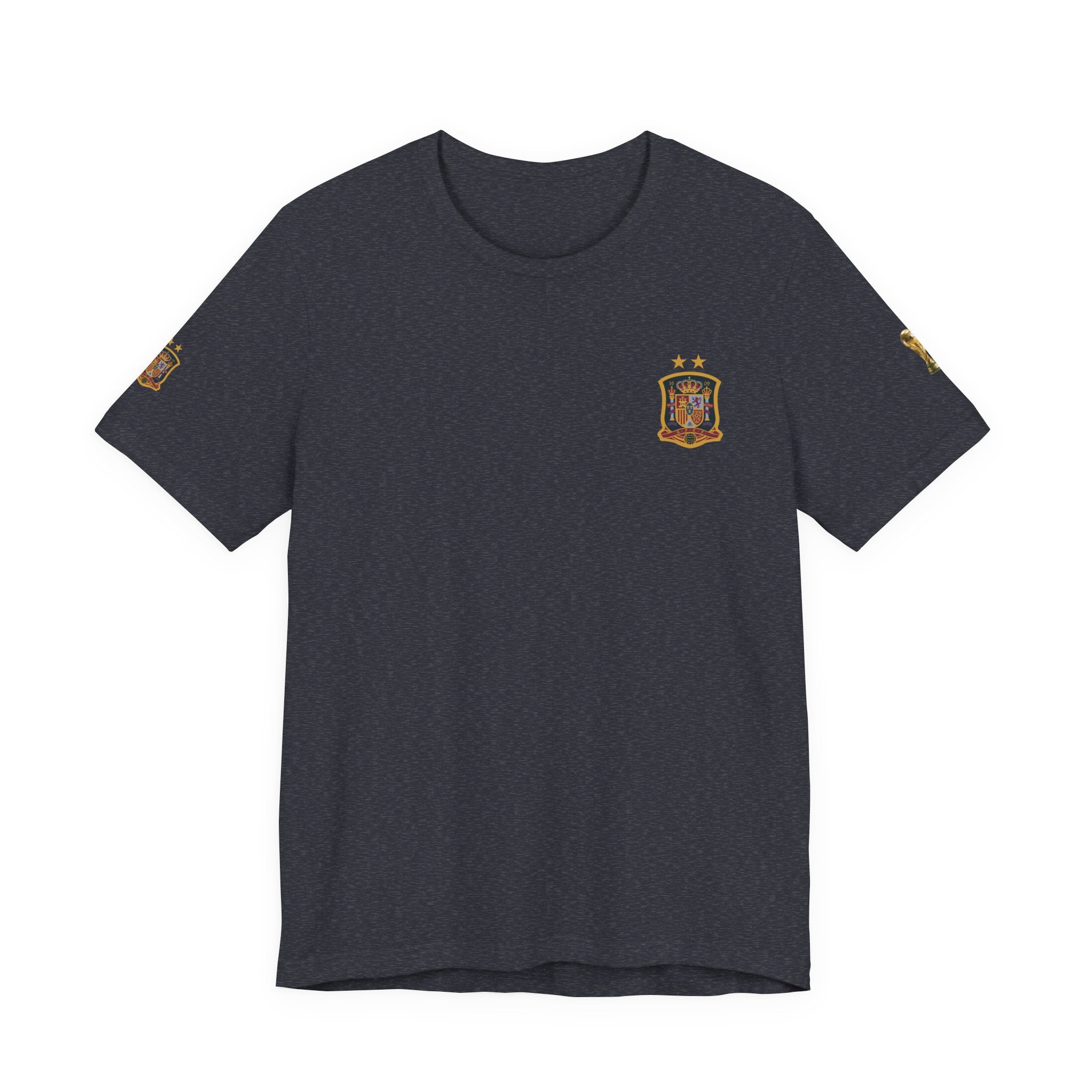 World Cup Trophy Soccer Tee  Spain Crest Short Sleeve