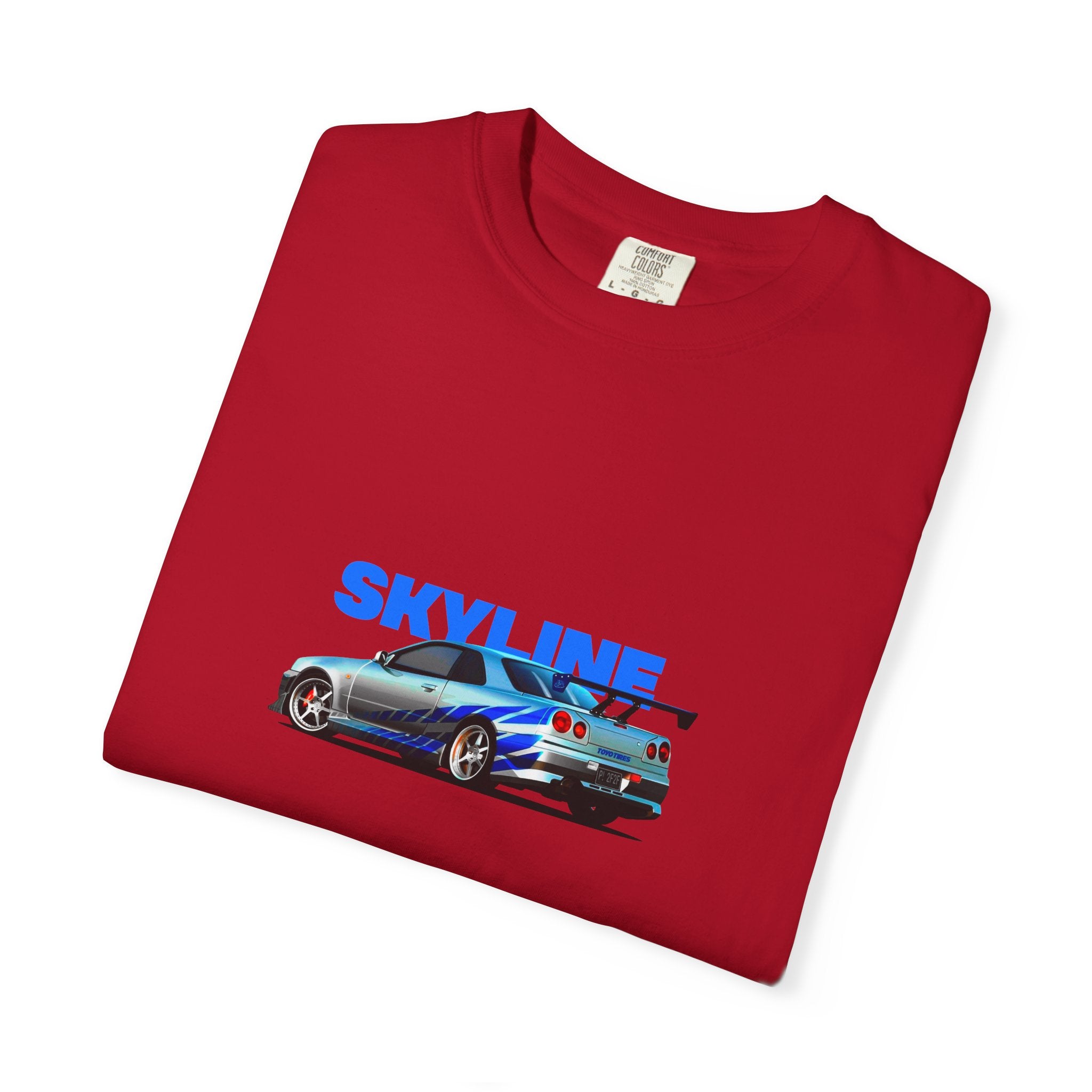 Nissan Skyline R34 Car T-shirt Vintage JDM Racing Tee