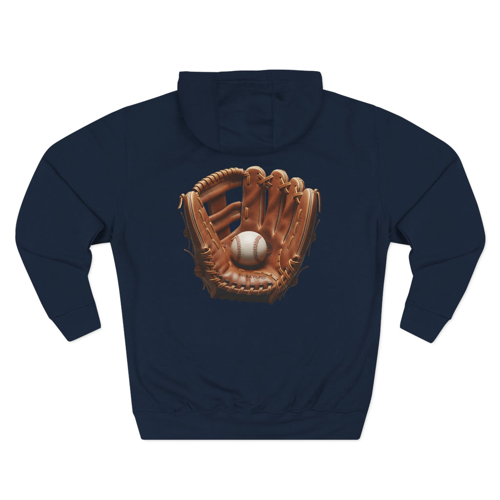 Baseball Glove Hoodie  Vintage Catcher Mitt Graphic Pullover