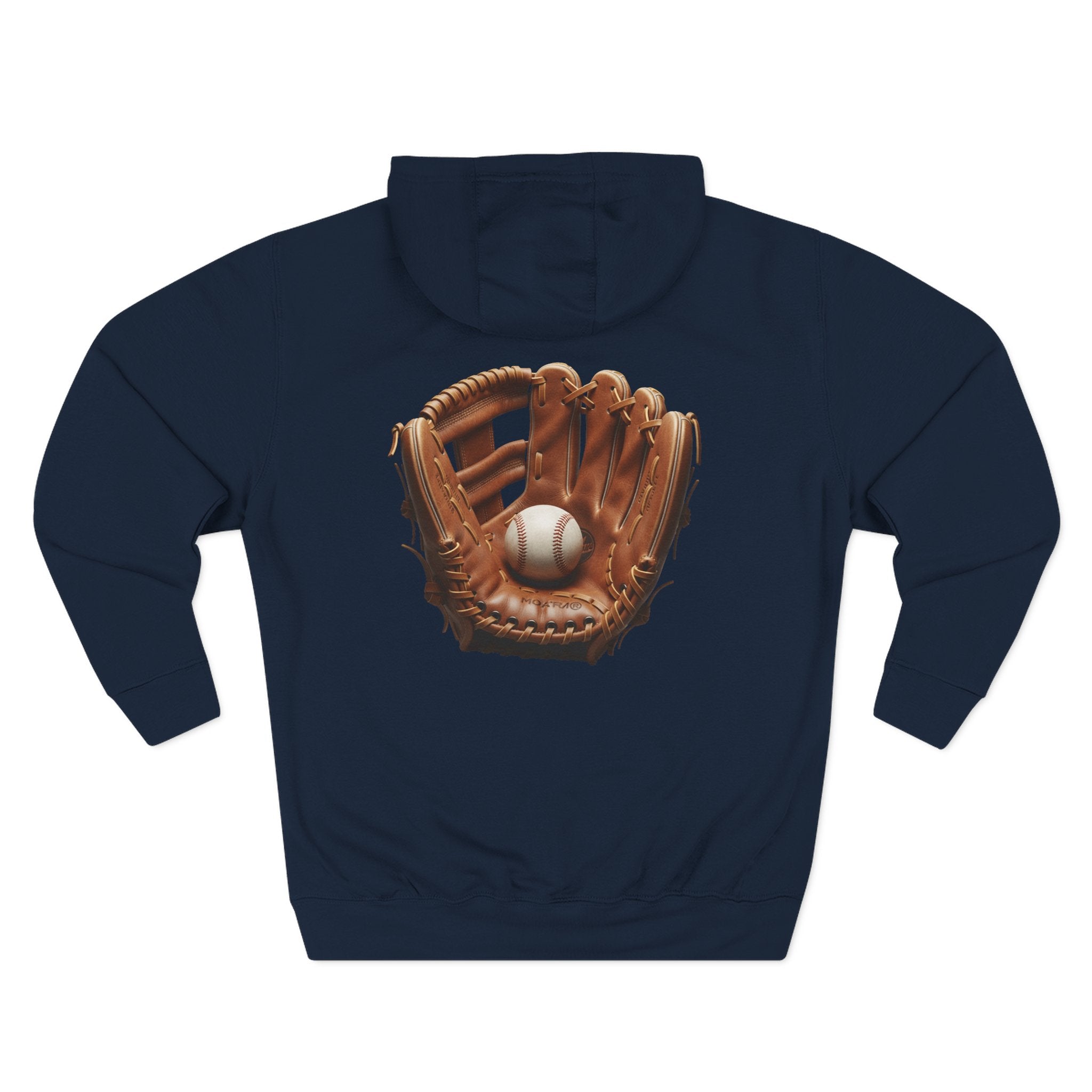 Baseball Glove Hoodie  Vintage Catcher Mitt Graphic Pullover