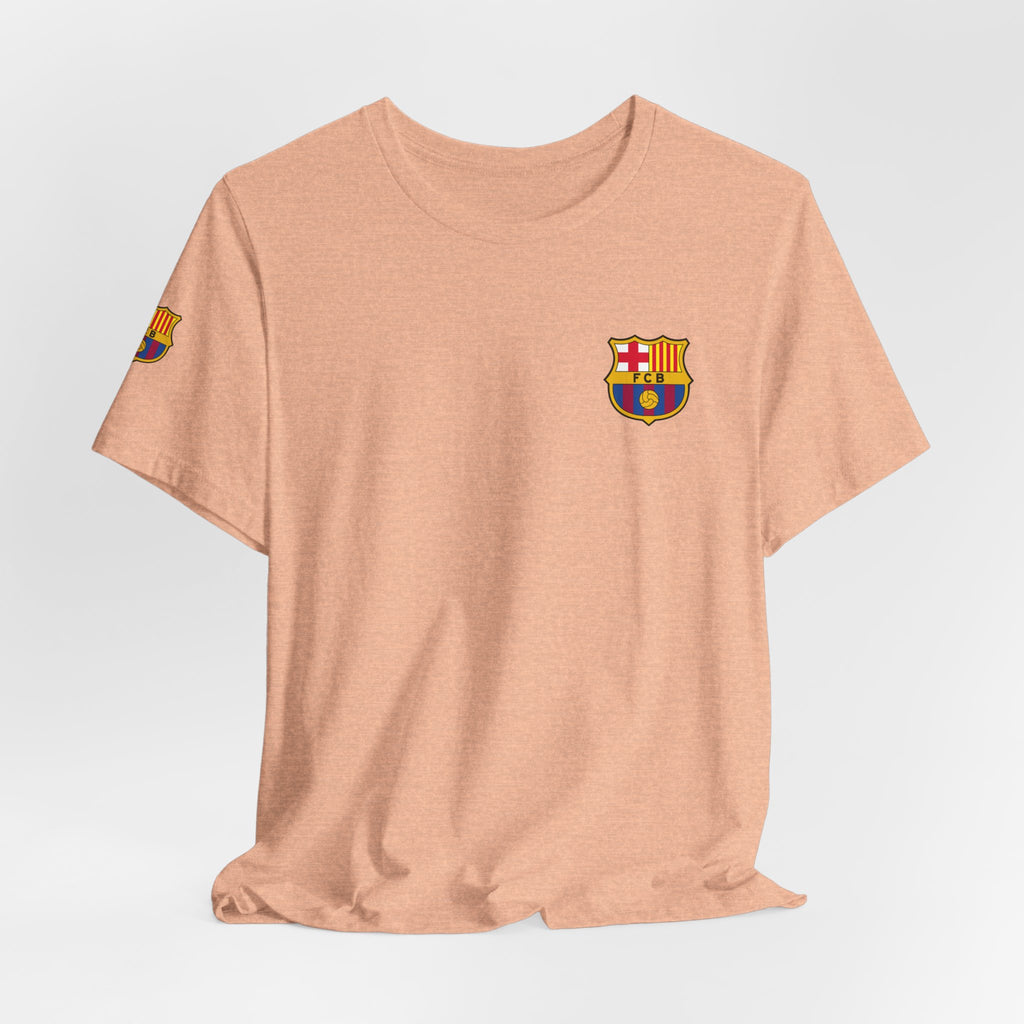 Barcelona Crest T‑Shirt  Minimal Football Fan Tee