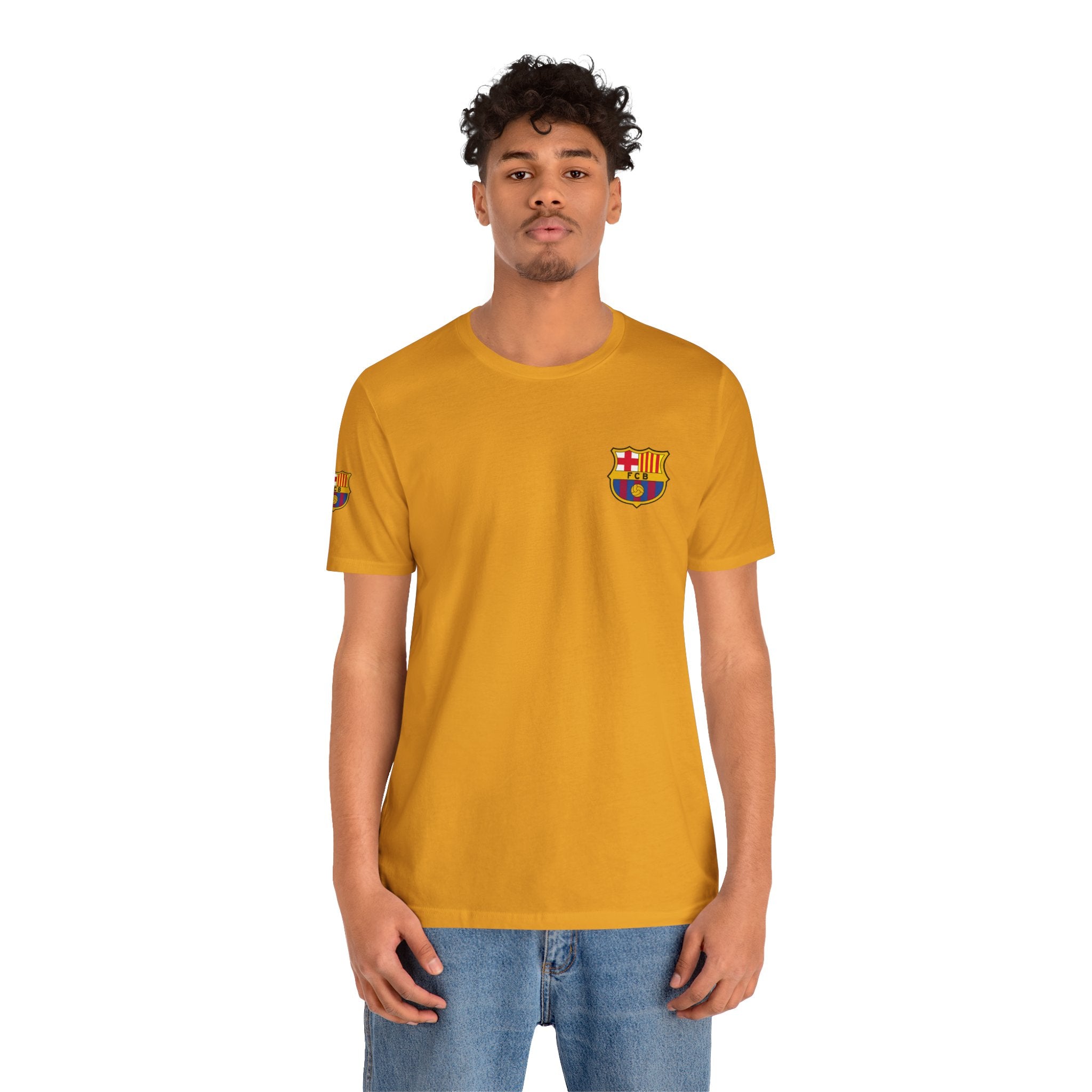 Barcelona Crest T‑Shirt  Minimal Football Fan Tee