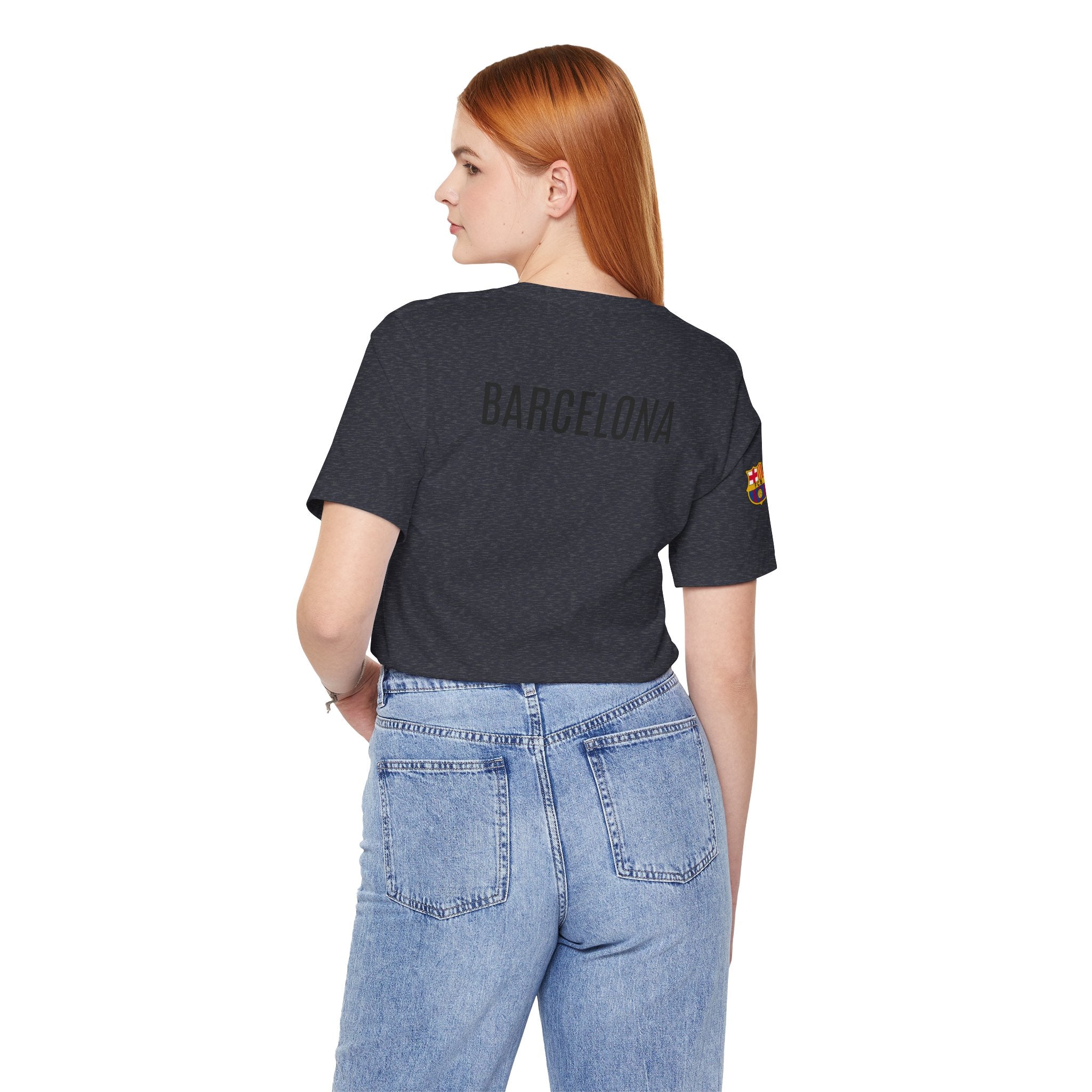 Barcelona Crest T‑Shirt  Minimal Football Fan Tee