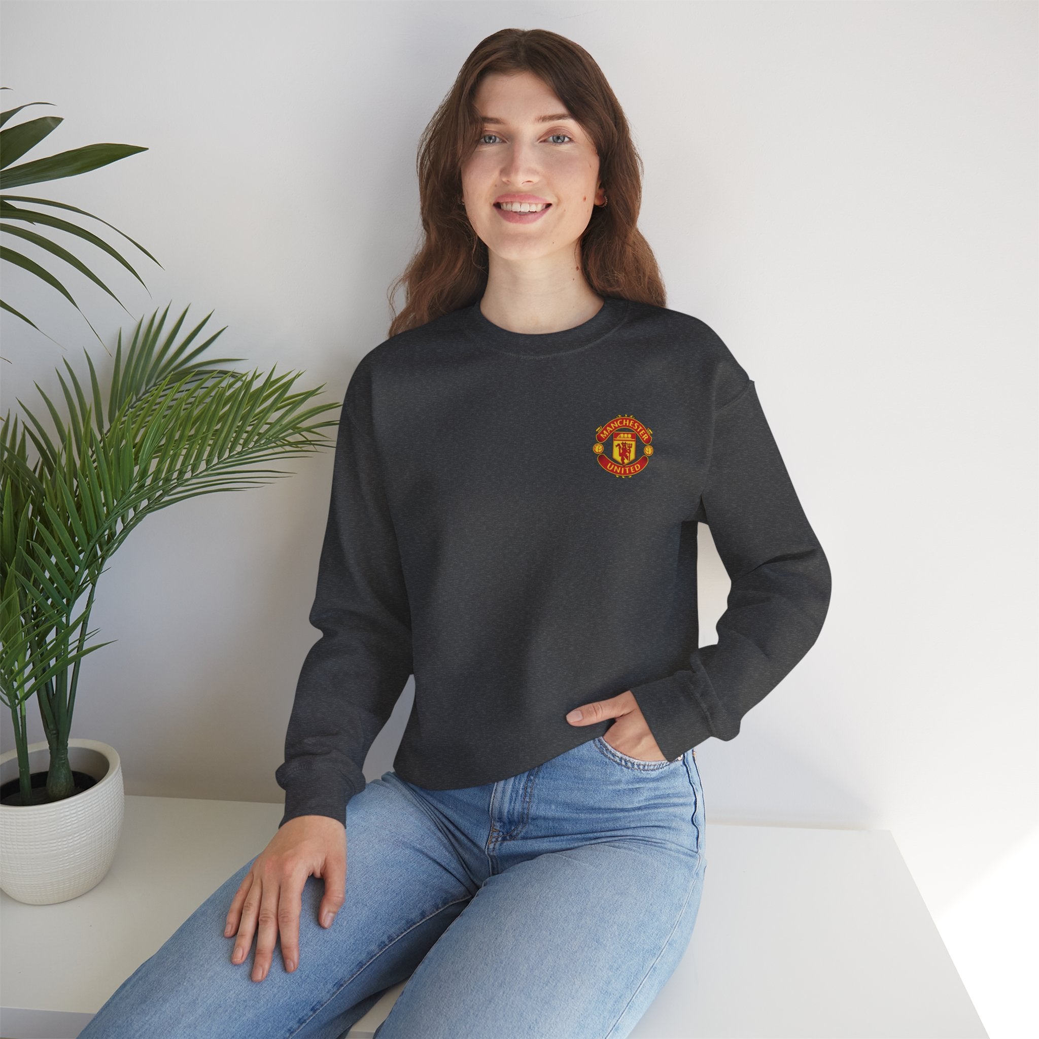 Crewneck Sweatshirt — Manchester United FC Logo Pullover