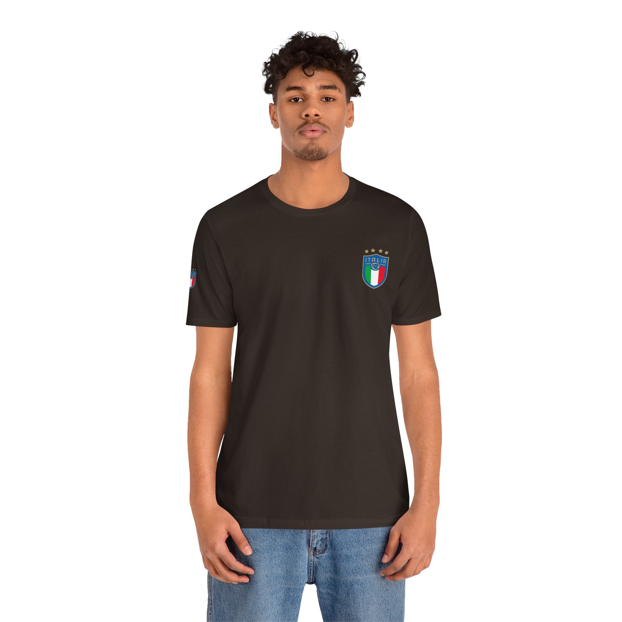 Italy Crest Tee  Italian Flag Shield T-Shirt